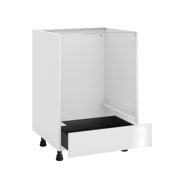 Meuble bas de cuisine Tokyo blanc brillant, four H77xl60