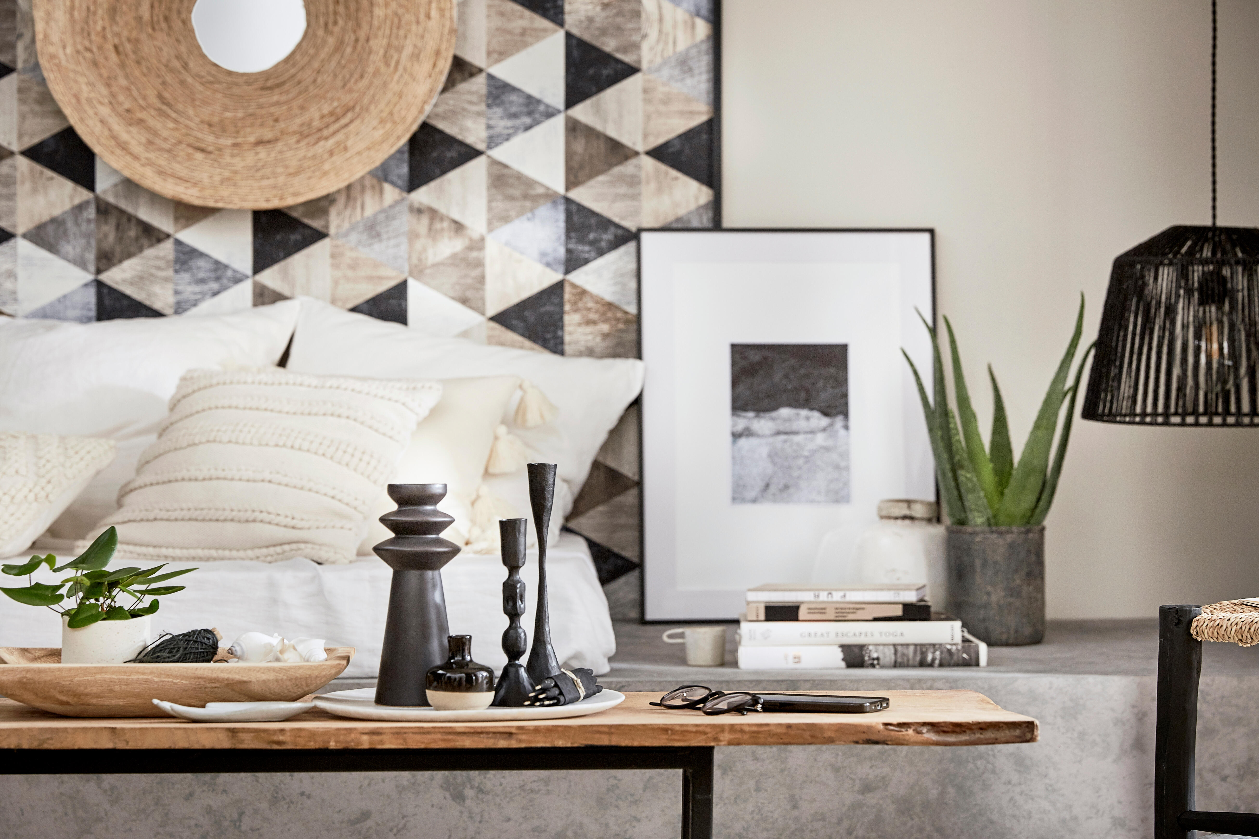 Bougeoir en céramique Askel, noir l.10.7 x H.30 cm - 7