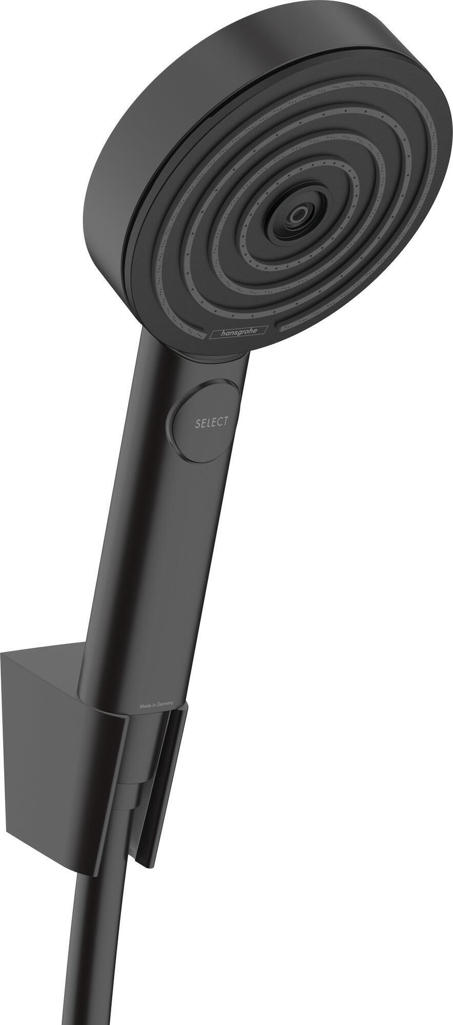 Trio (pommeau, flexible et support de douche) 3 jet(s) HANSGROHE Pulsify noir - 6