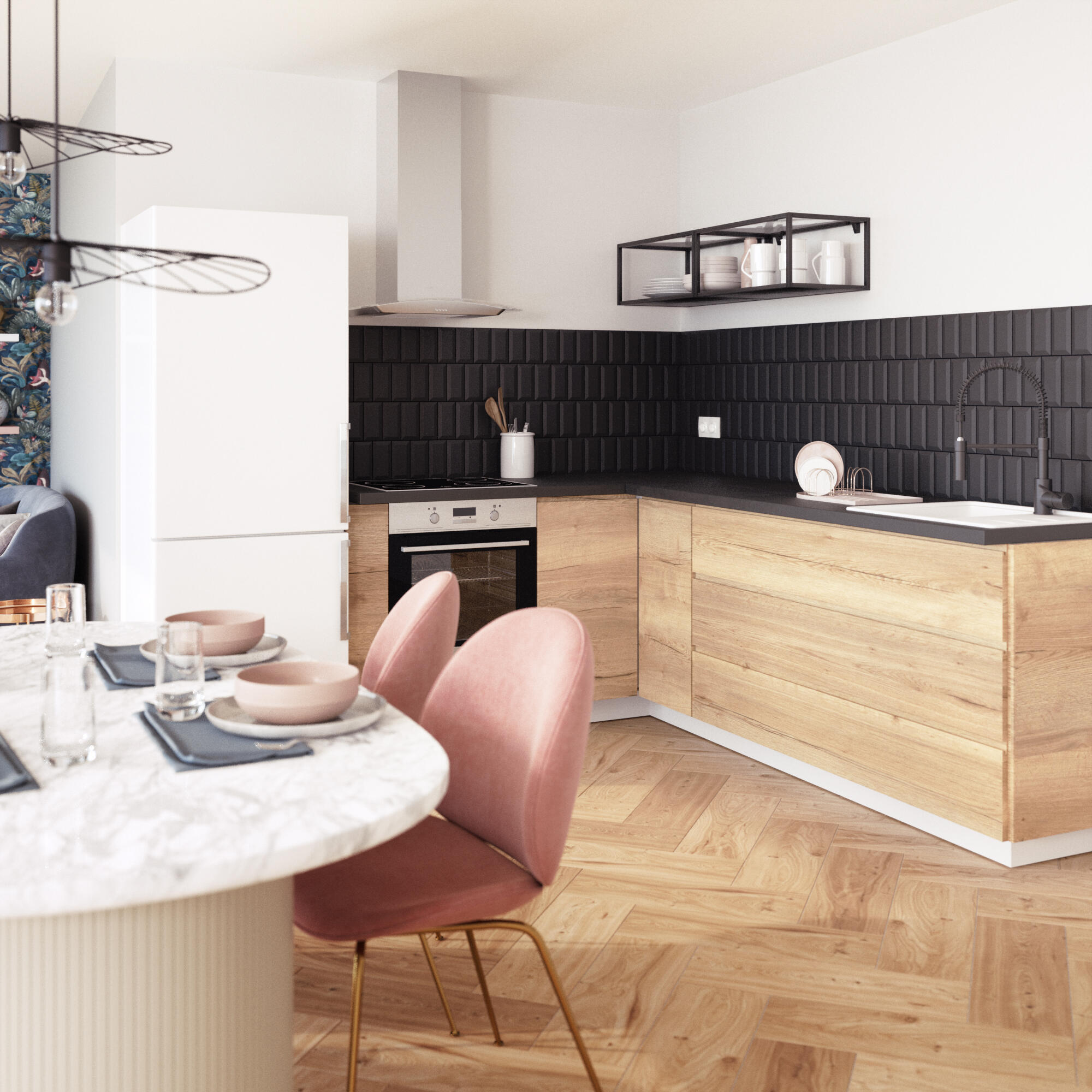 Carrelage mur intérieur effet noir mat Metro l.7.5 x L.15 cm ARTENS - 3