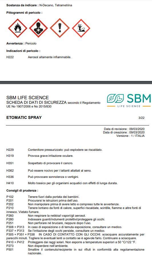 Insetticida spray per cimice e formiche e mosche e ragni e zanzare PROTECT HOME 150 ml - 5