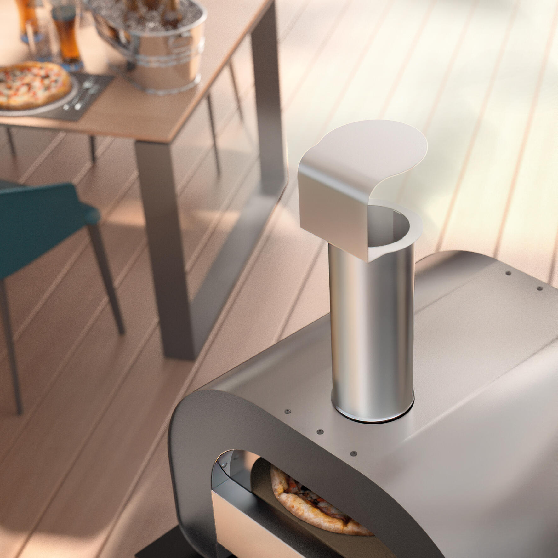 Forno da esterno per pizza a gas FONTANA FORNI Maestro 60 - 8