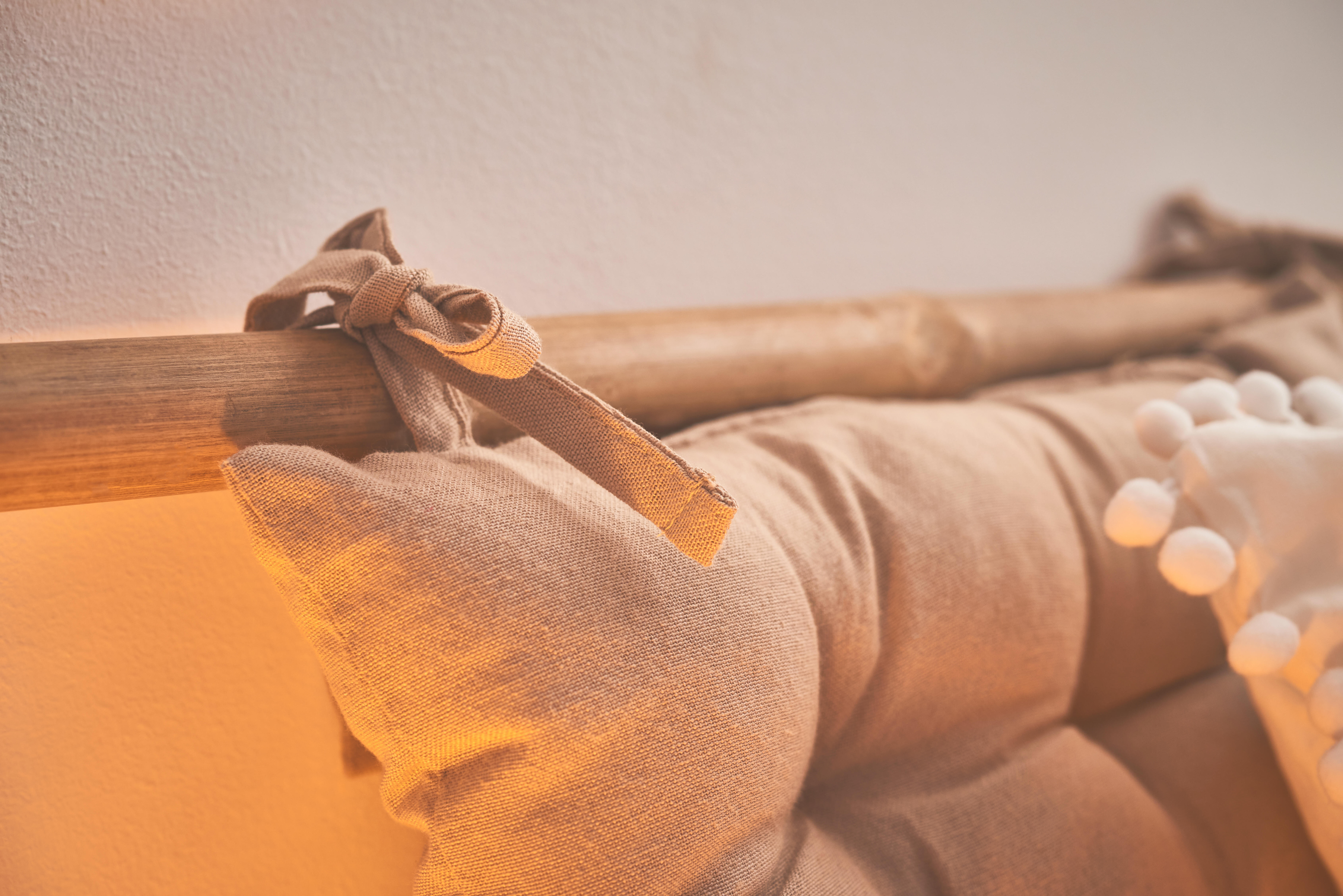 Pack 4 Almofadas para cadeira 38x38x5cm bege Inspire - 19