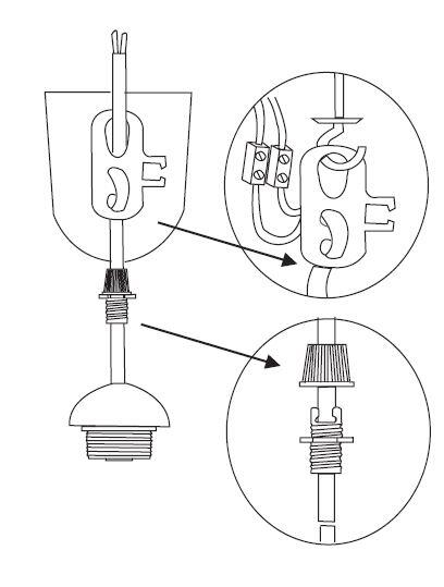 Chape de suspension TIBELEC, plastique, blanc - 2