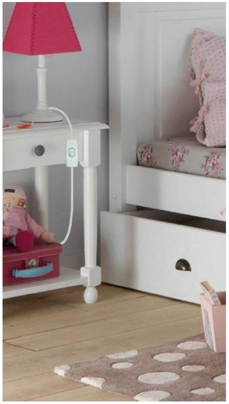 Interrupteur unipolaire TIBELEC, plastique, blanc - 2