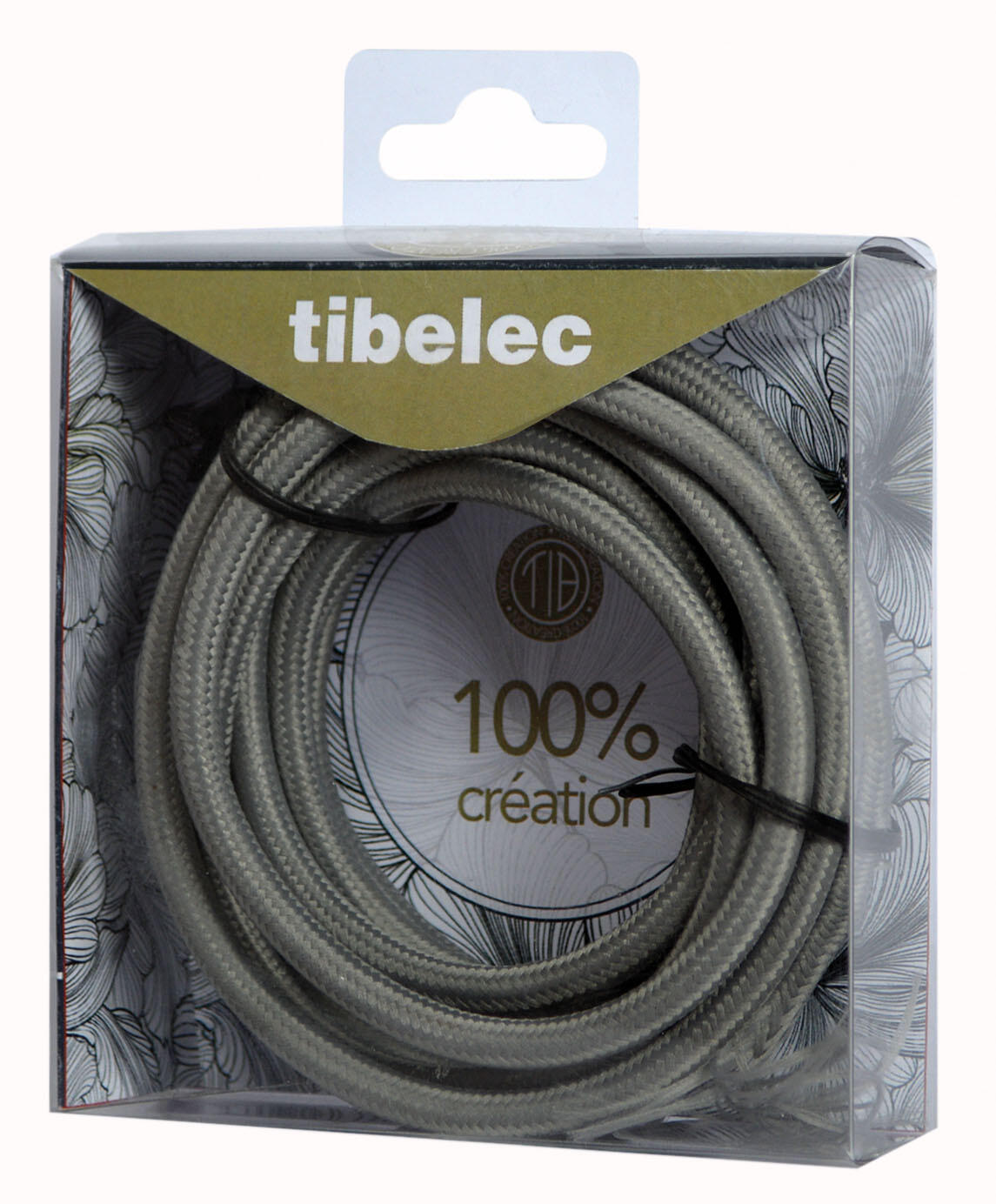 Câble 073440, TIBELEC gris, 30 cm - 5