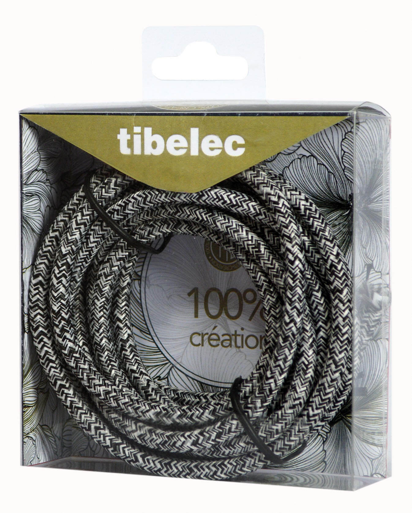 Câble 073540, TIBELEC gris, 3 m - 8