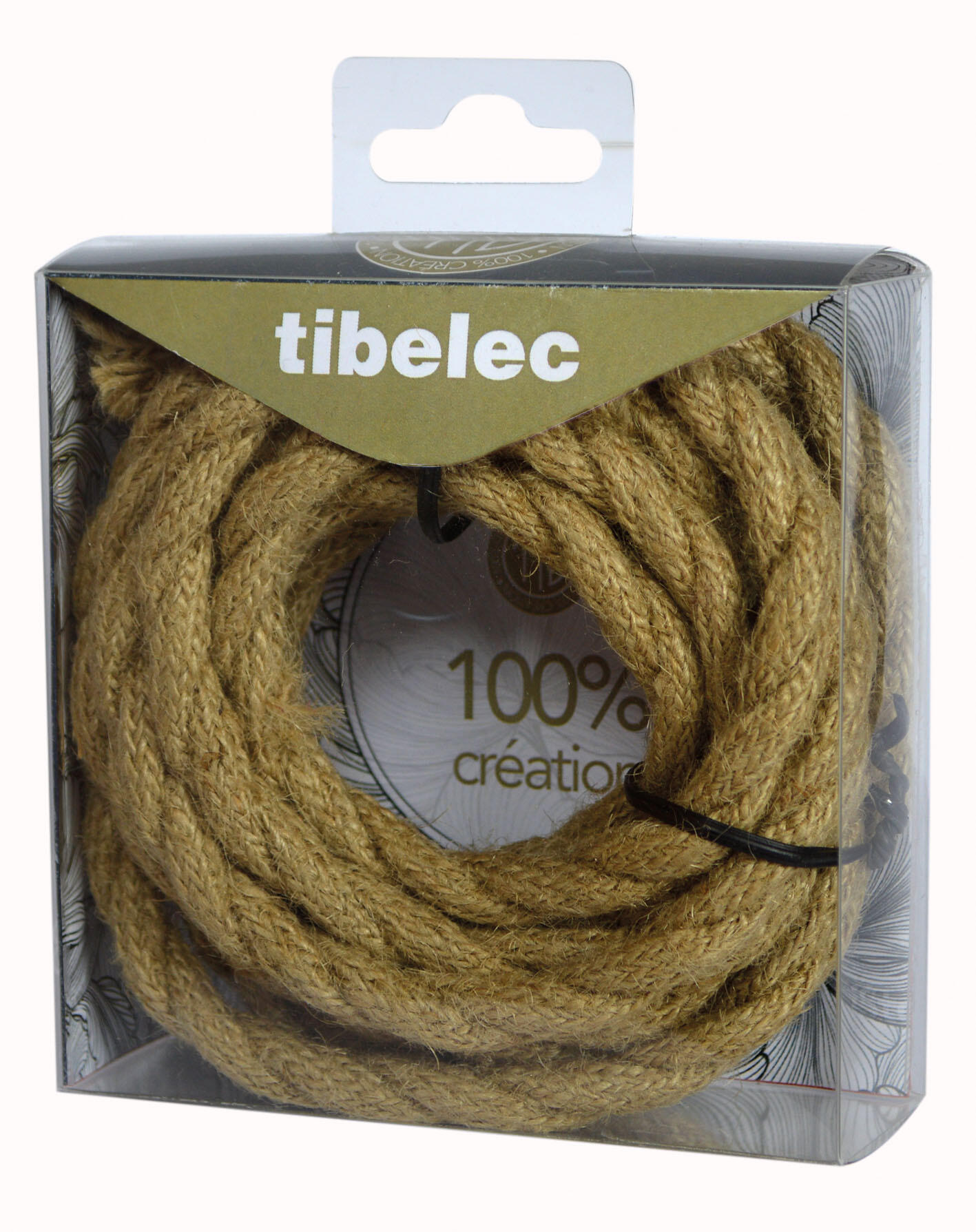Câble torsade 074230, TIBELEC beige, 3 m - 6