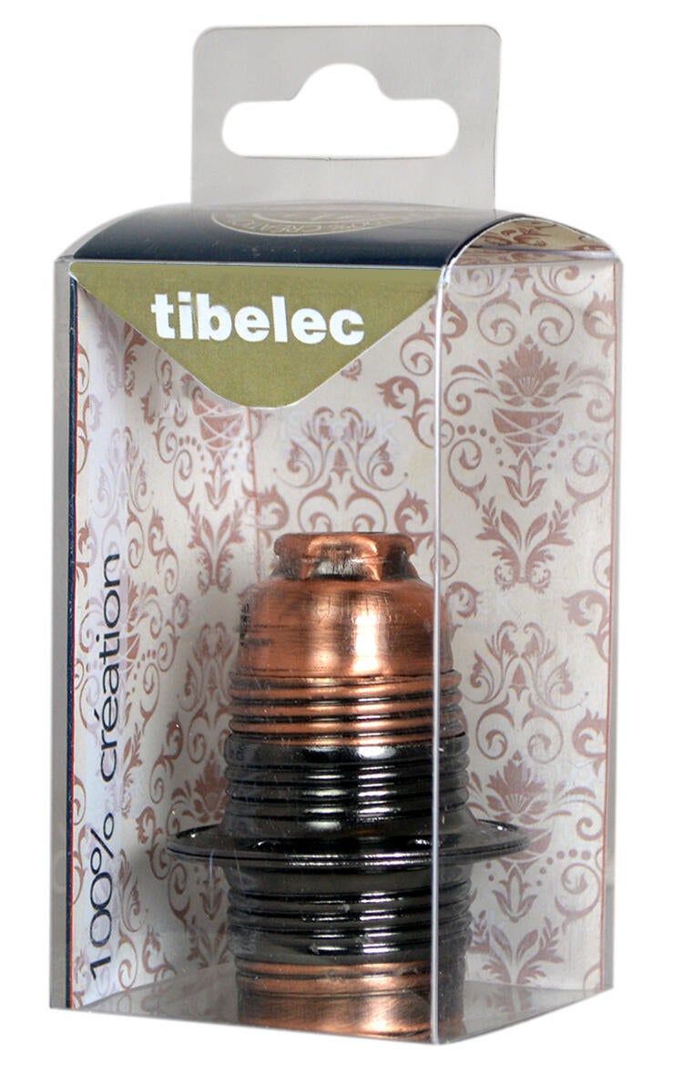 Douille e14 filetage fer cuivre TIBELEC - 2
