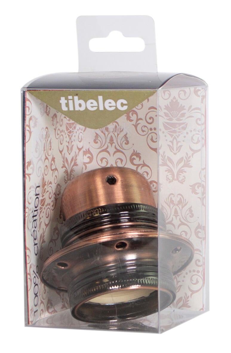 Douille e27 filetage fer cuivre TIBELEC - 2