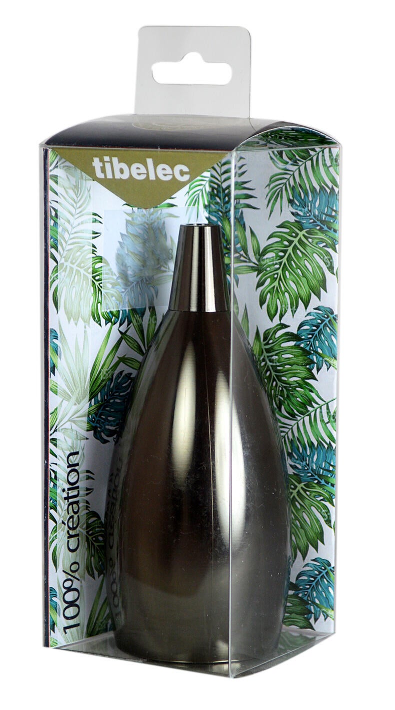 Douille e27 filetage aluminium noir TIBELEC - 2
