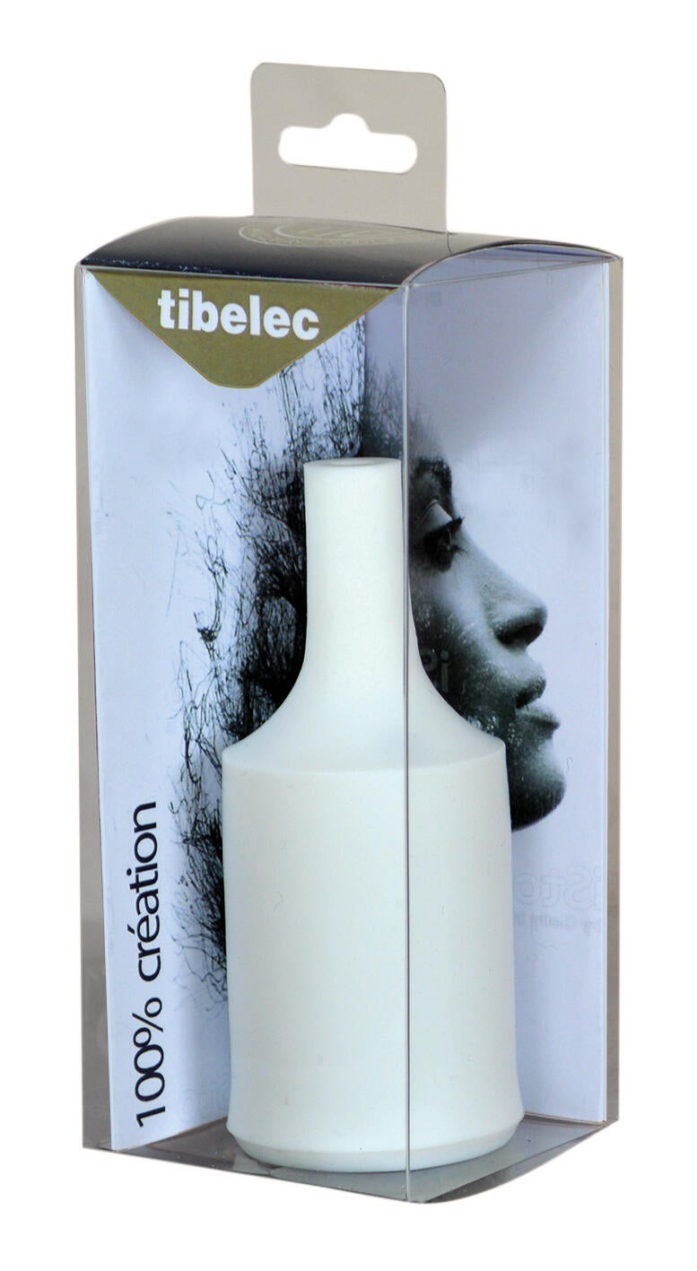 Douille e27 filetage pet (polyéthylène téréphtalate) blanc TIBELEC - 2