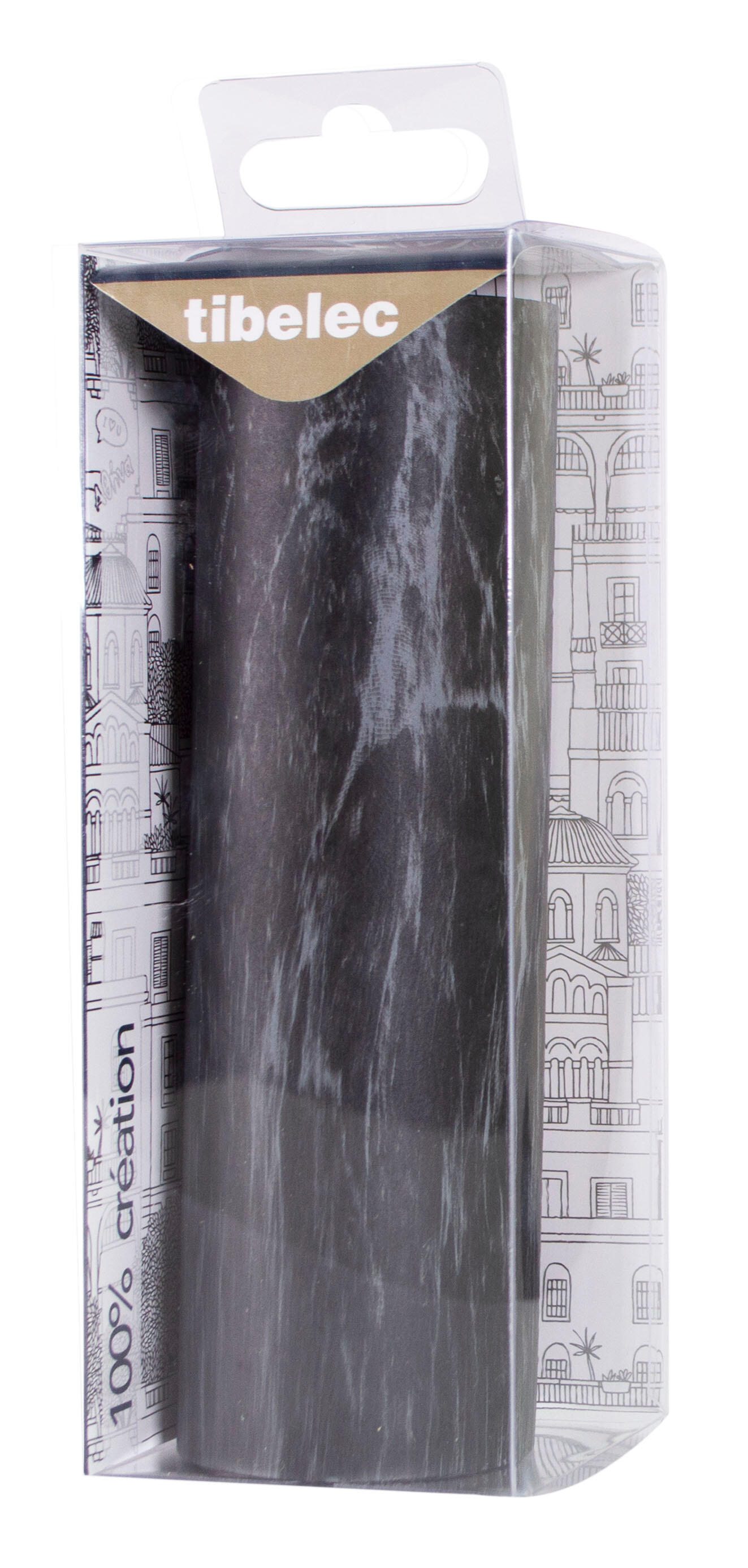 Douille e27 ciment noir TIBELEC - 2