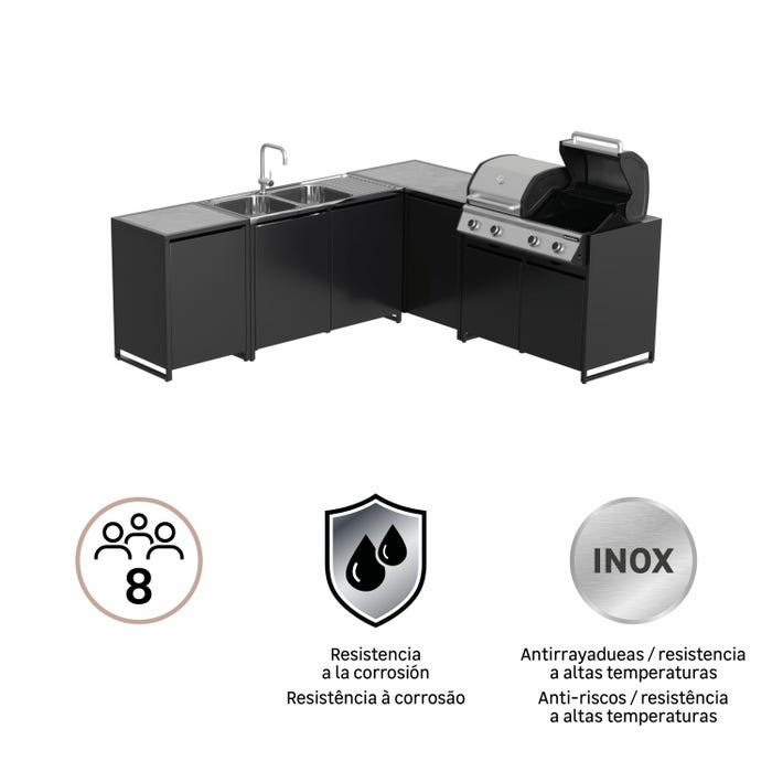 MODULO ALU EUROPA 120X60 C/2P NATERIAL