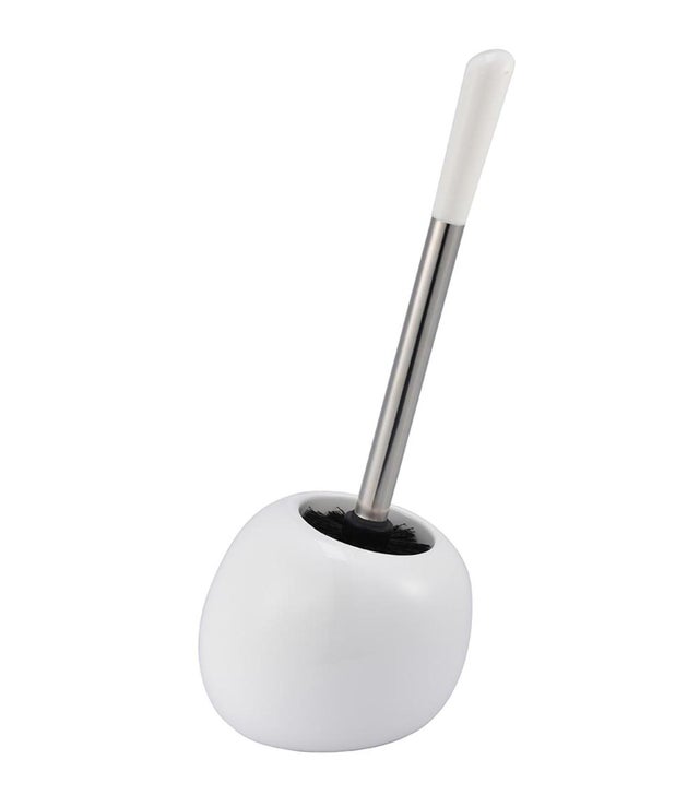 Pot avec brosse WC intégrée blanc Essential SENSEA