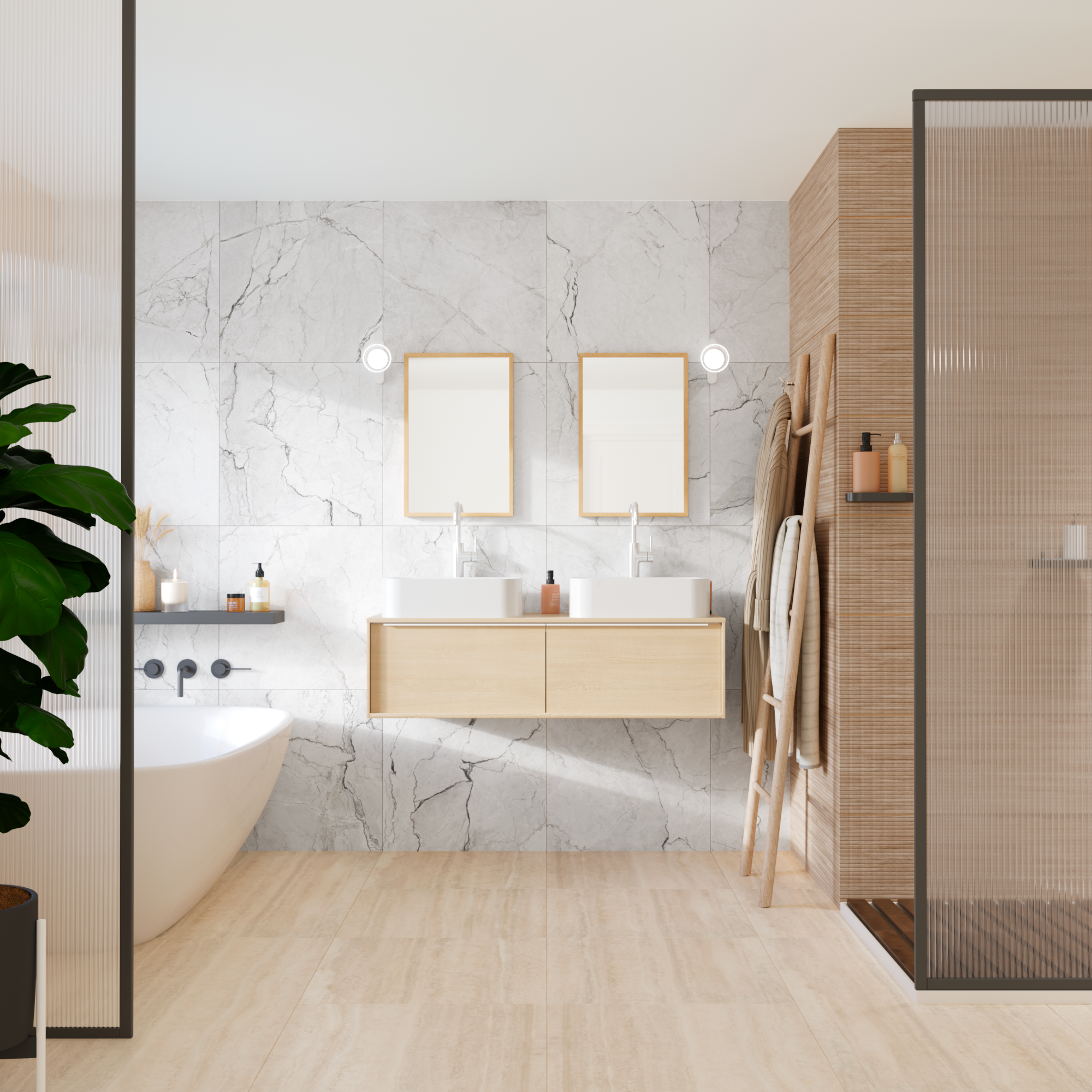 Piastrella da pavimento e rivestimento interno in gres porcellanato 60 x 60 cm rettificato smaltato bianco lucido Blush R9 traffico medio forte (pei 3/5) Sp. 9.5 mm 1.08 mq - 2