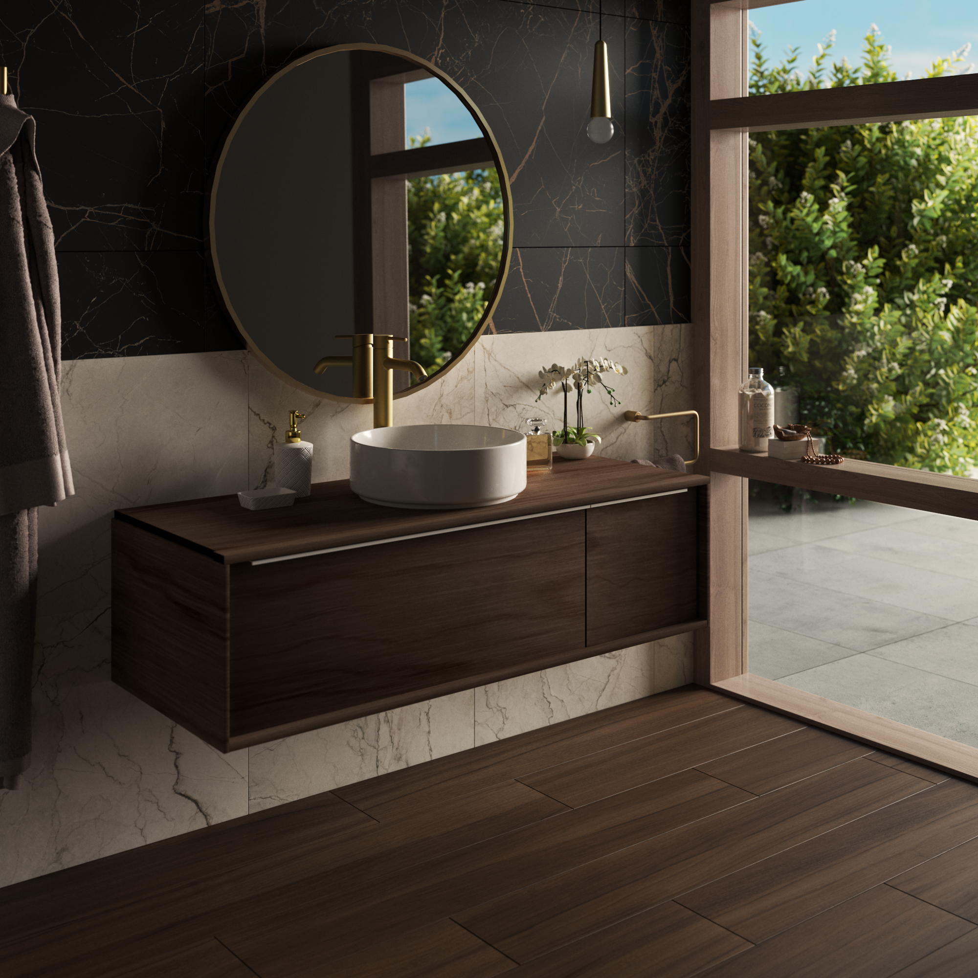 Piastrella da pavimento e rivestimento interno in gres porcellanato 20 x 120 cm rettificato smaltato marrone noce opaco Blush Walnut R9 traffico medio forte (pei 3/5) Sp. 9 mm 1.2 mq - 8