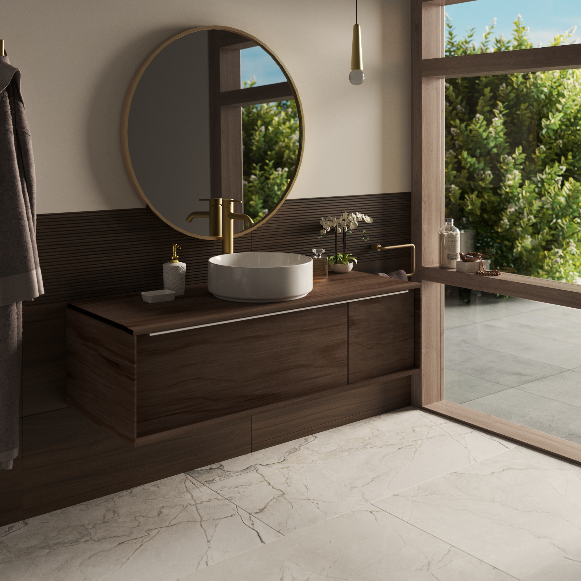 Carrelage mur intérieur effet bois marron Blush l.30 x L.90 cm x Ep.10.5 mm ARTE - 3