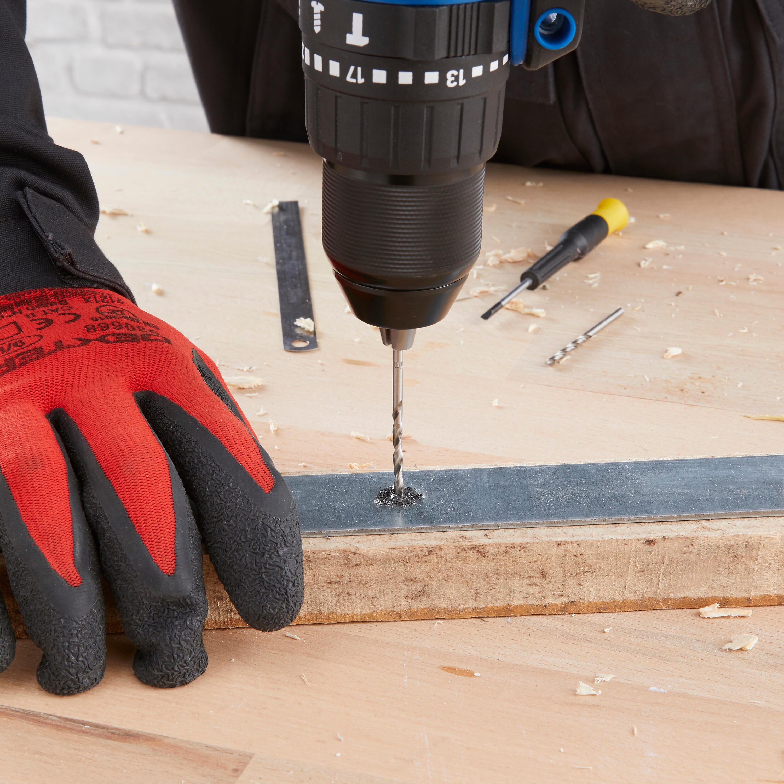 Set di punte DEXTER codolo cilindrico, 19 pezzi - 4