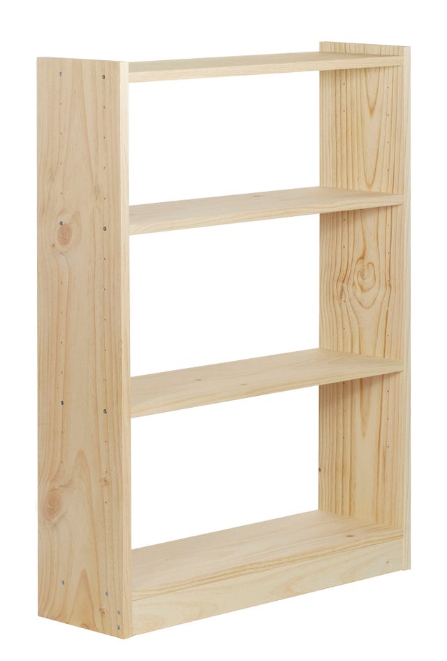 Libreria 4 ripiani Gala 4 L 79.6 x P 25 x H 120.7 cm beige, portata per ripiano 50 kg