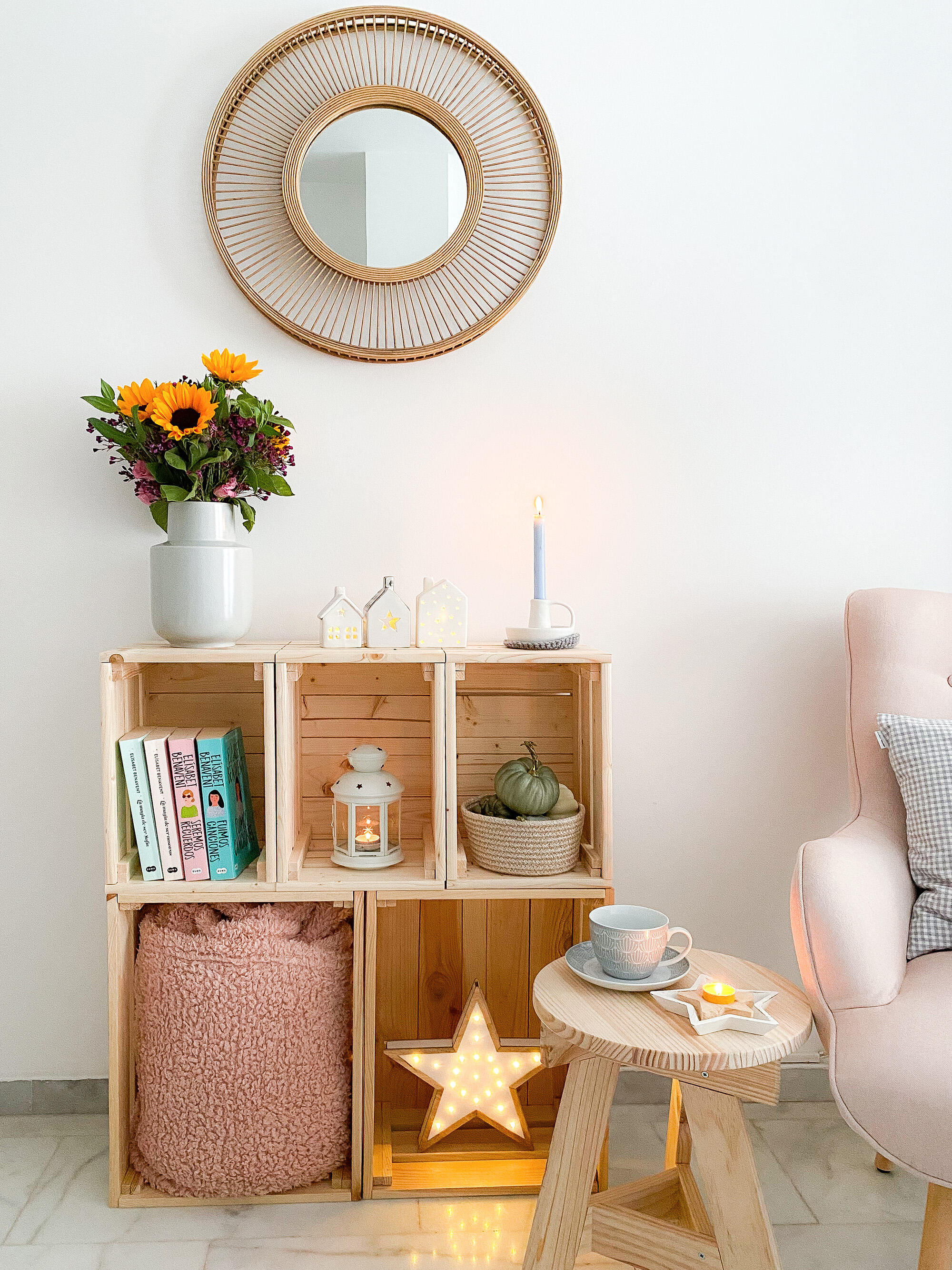 Cesta in legno ASTIGARRAGA Home Box chiaro P 28 x L 51.2 x H 38.4 cm - 3