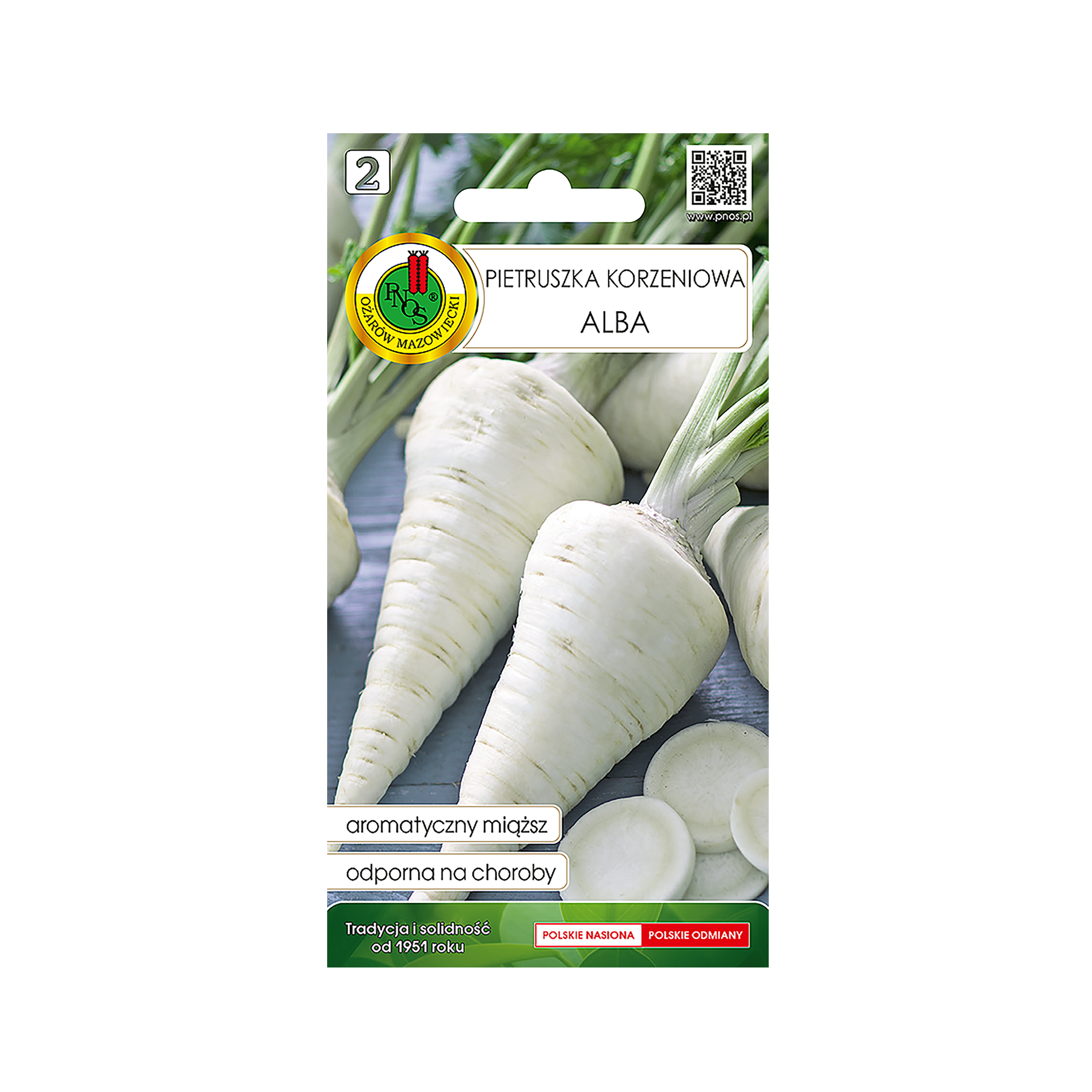 Pietruszka korzeniowa Alba 2g nasiona Pnos