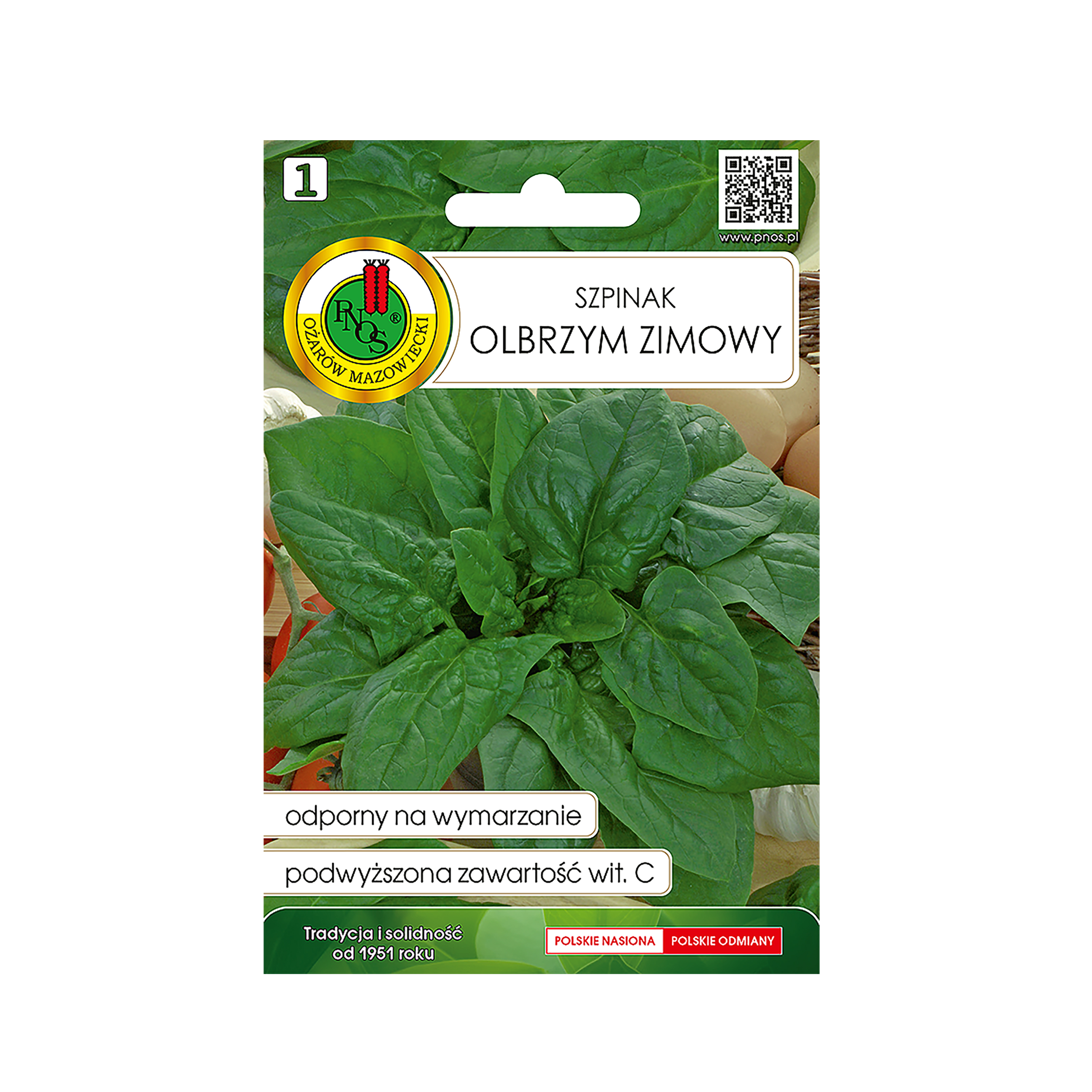 Szpinak Olbrzym zimowy nasiona 10g Pnos