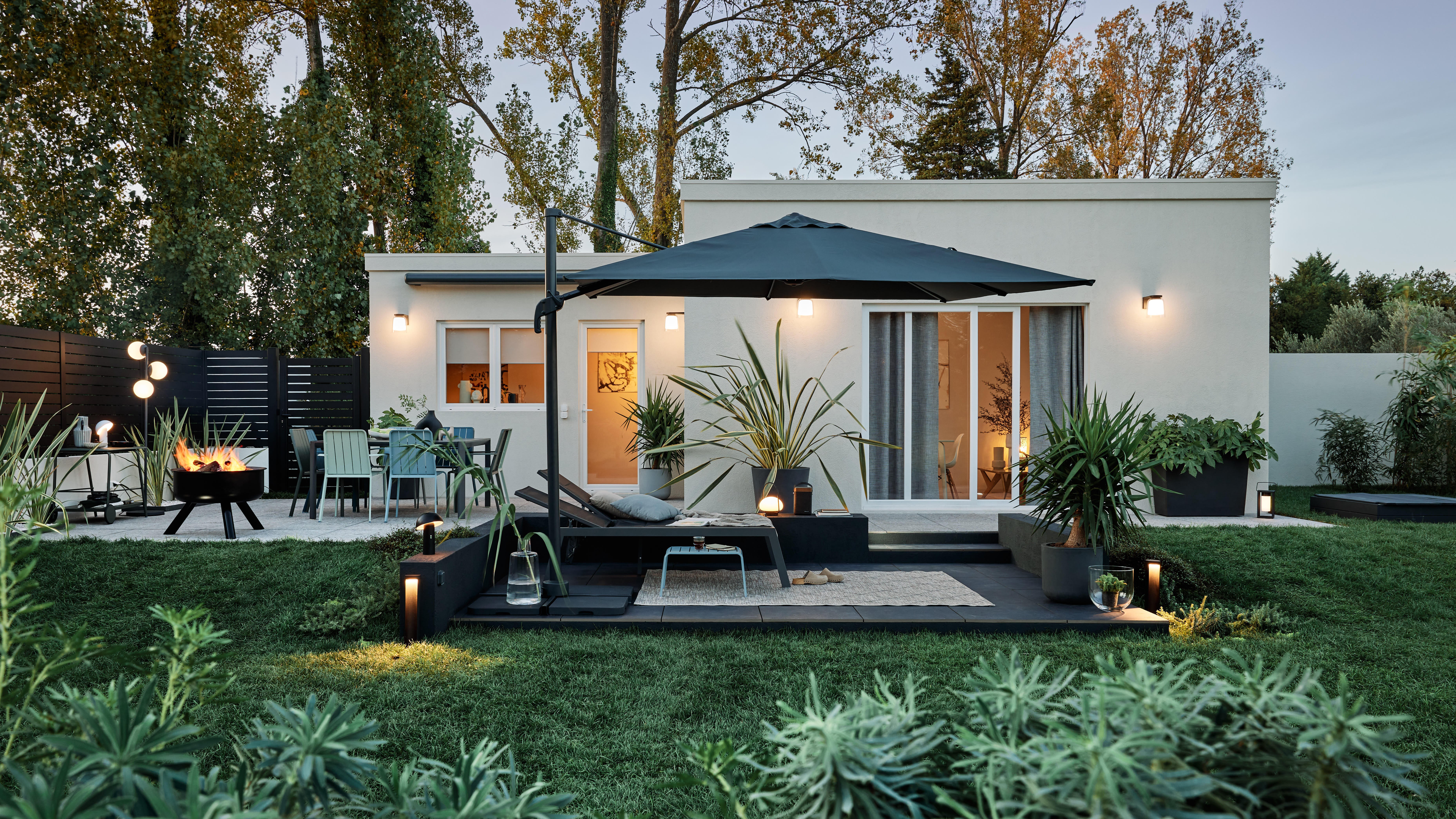 Chapéu de sol NATERIAL AURA ANTRACITE 290X290CM - 23