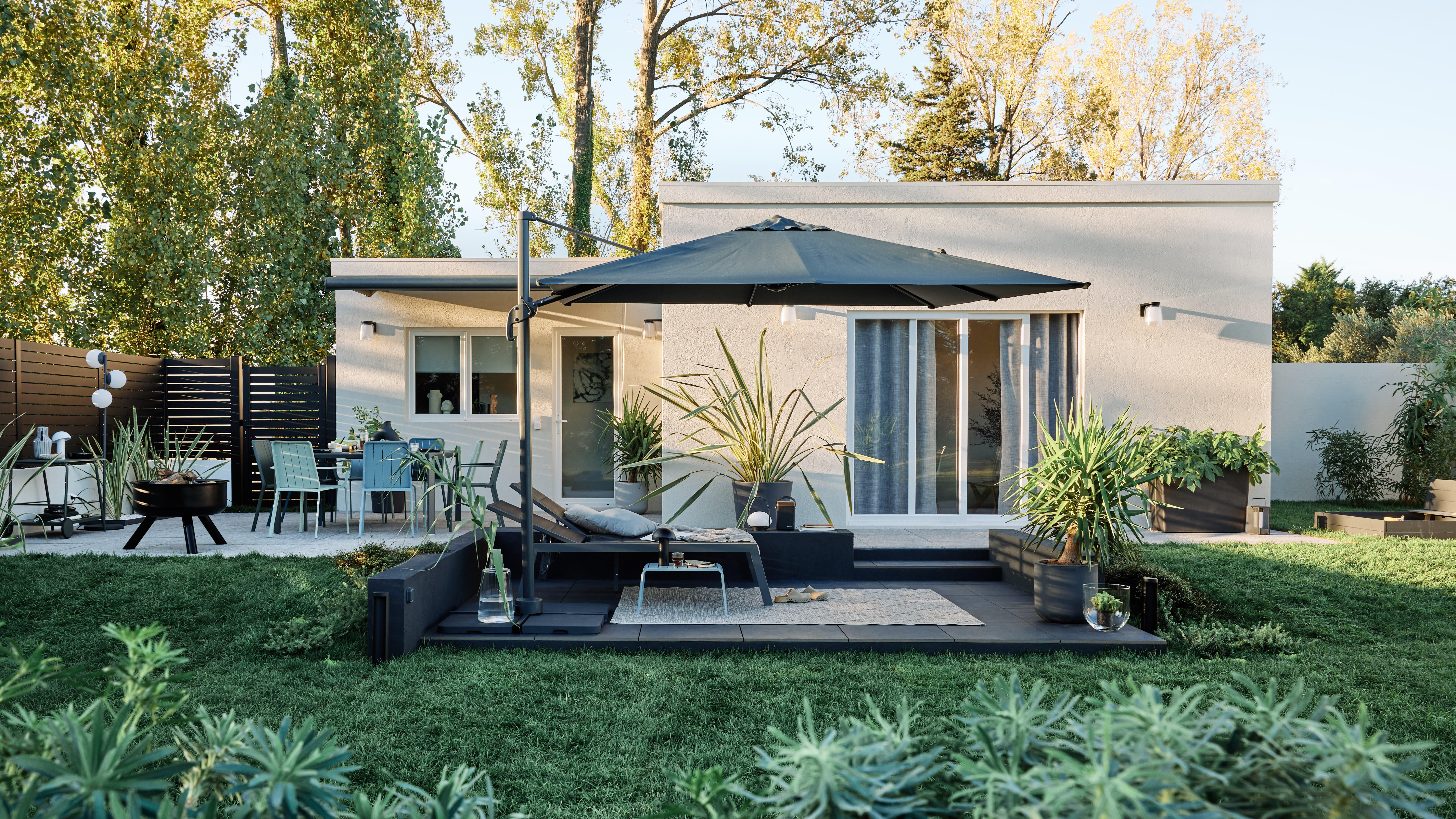 Chapéu de sol NATERIAL AURA ANTRACITE 290X290CM - 21