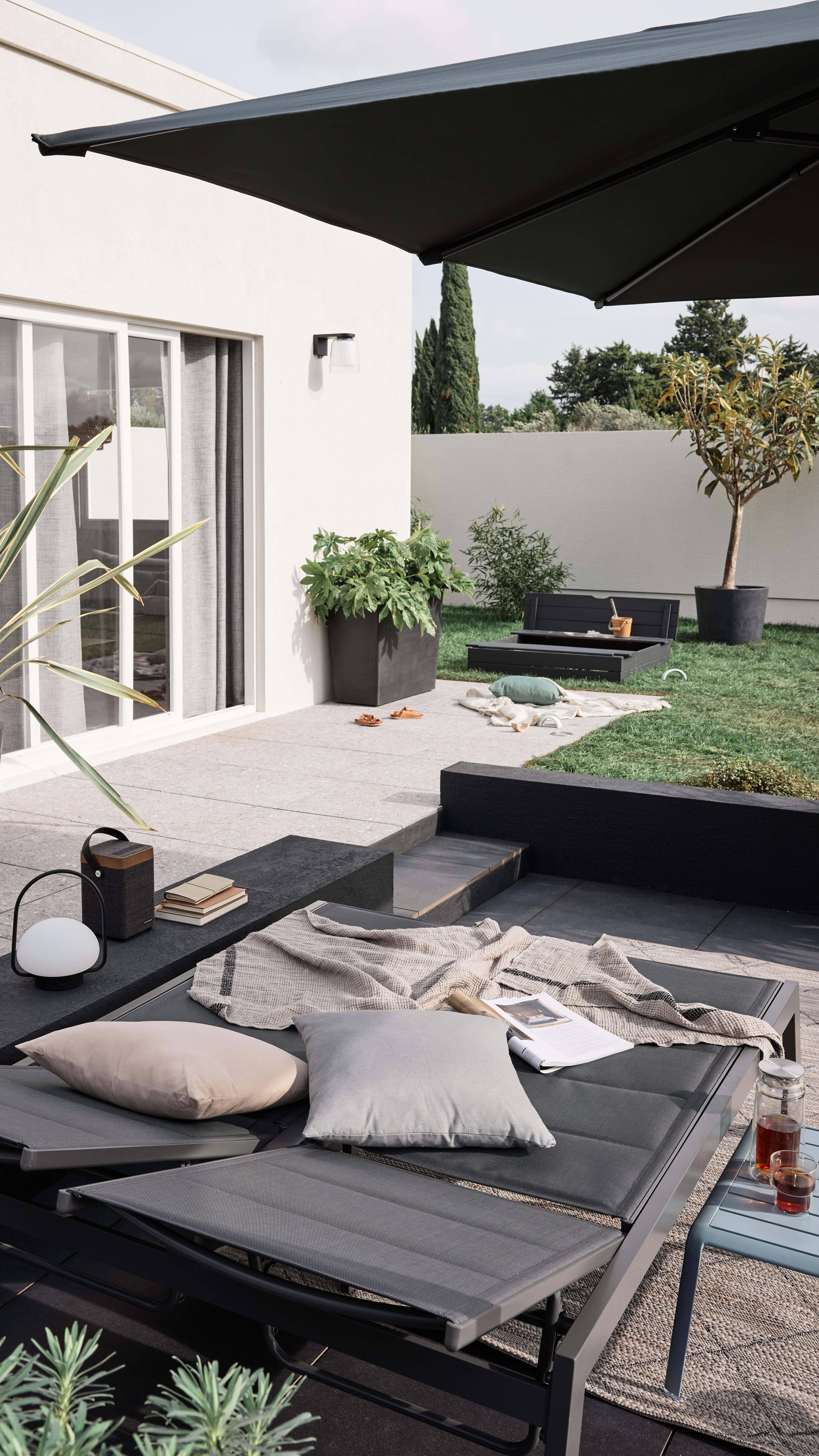 Chapéu de sol NATERIAL AURA ANTRACITE 290X290CM - 20