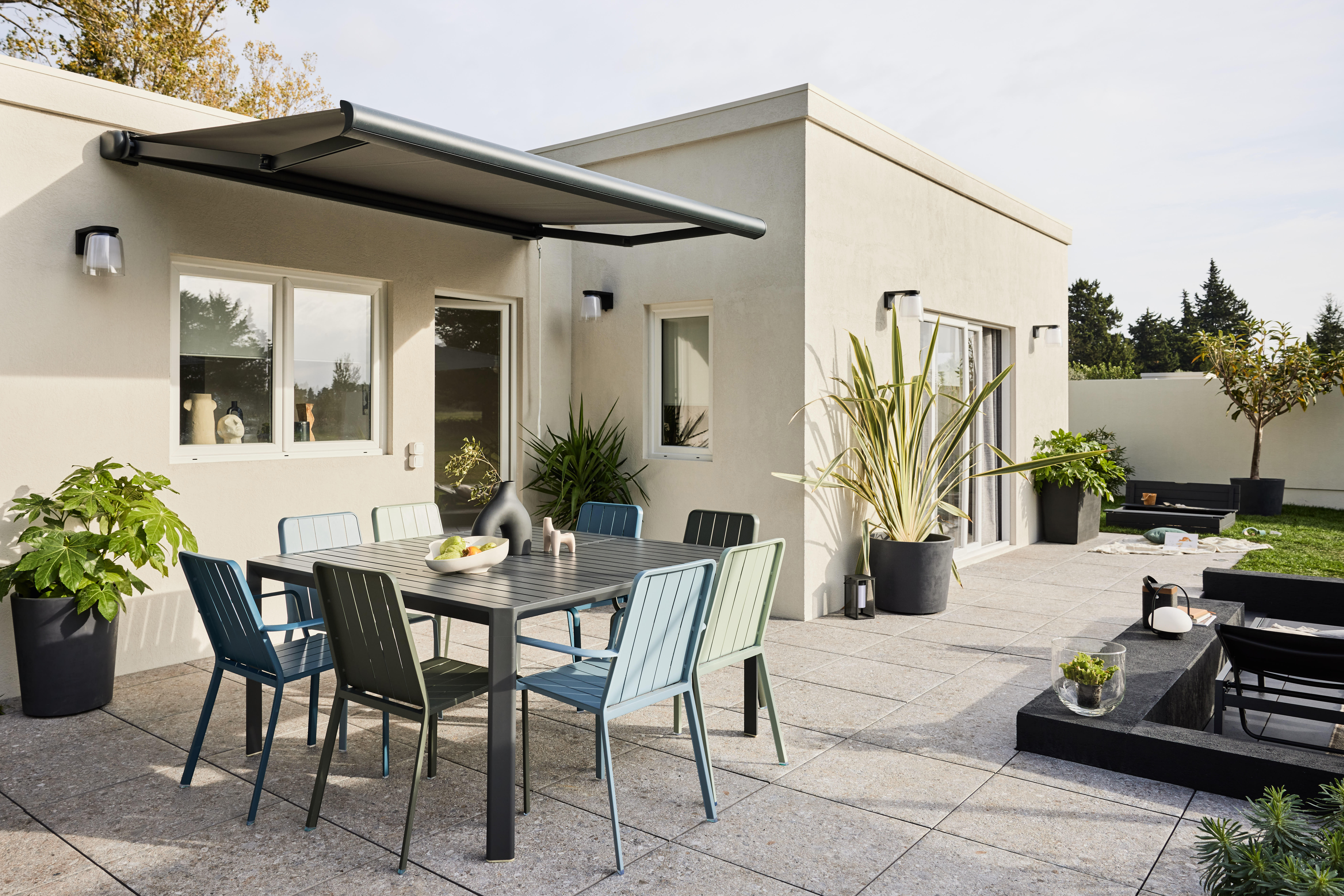 Candeeiro de parede exterior Klock Booster solar 900lm ip44 alumínio Inspire - 18