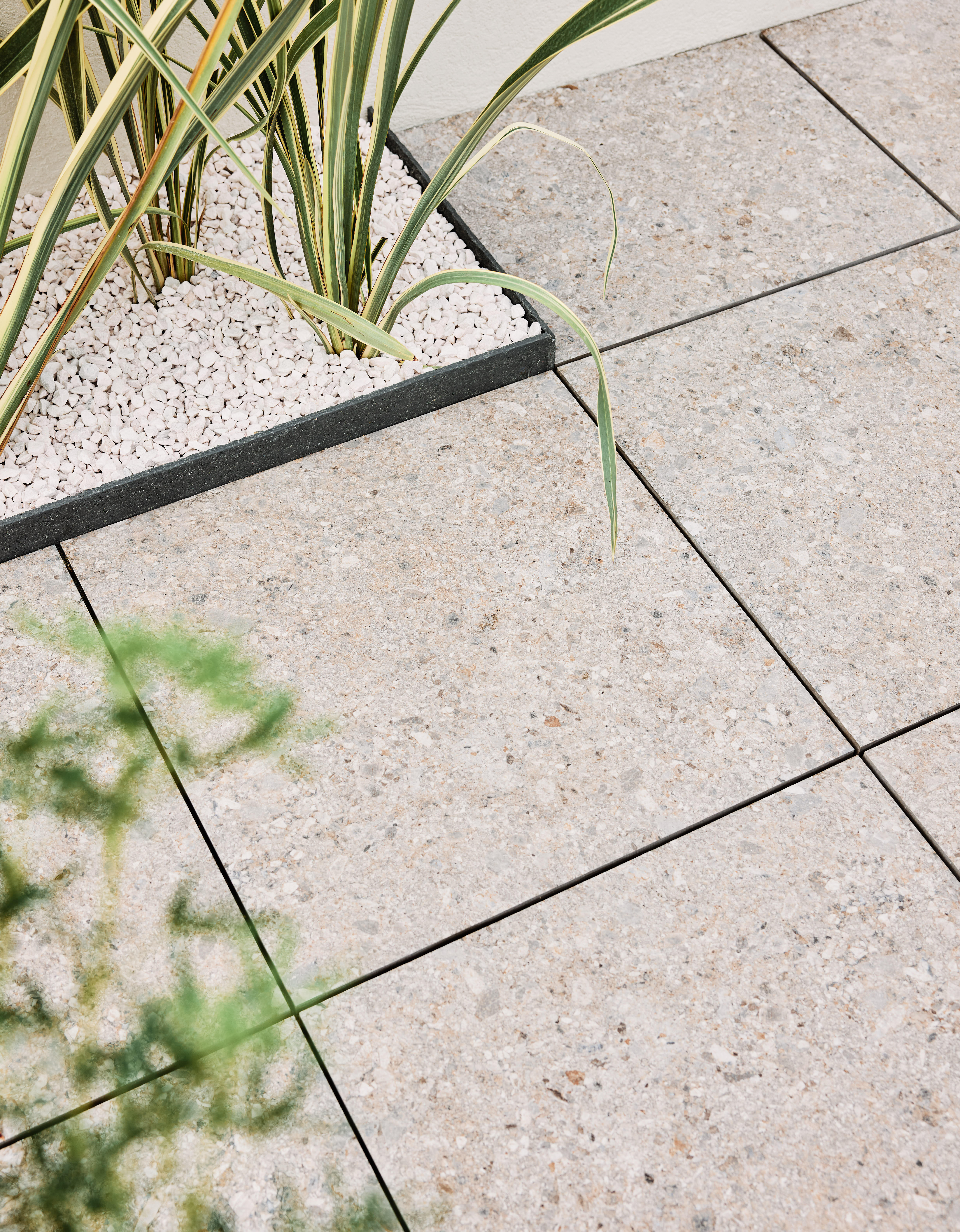 Lot 2 dalles cepo di grès fin SIENA, gris, L.60 x l.60 cm x Ep.20 mm - 2