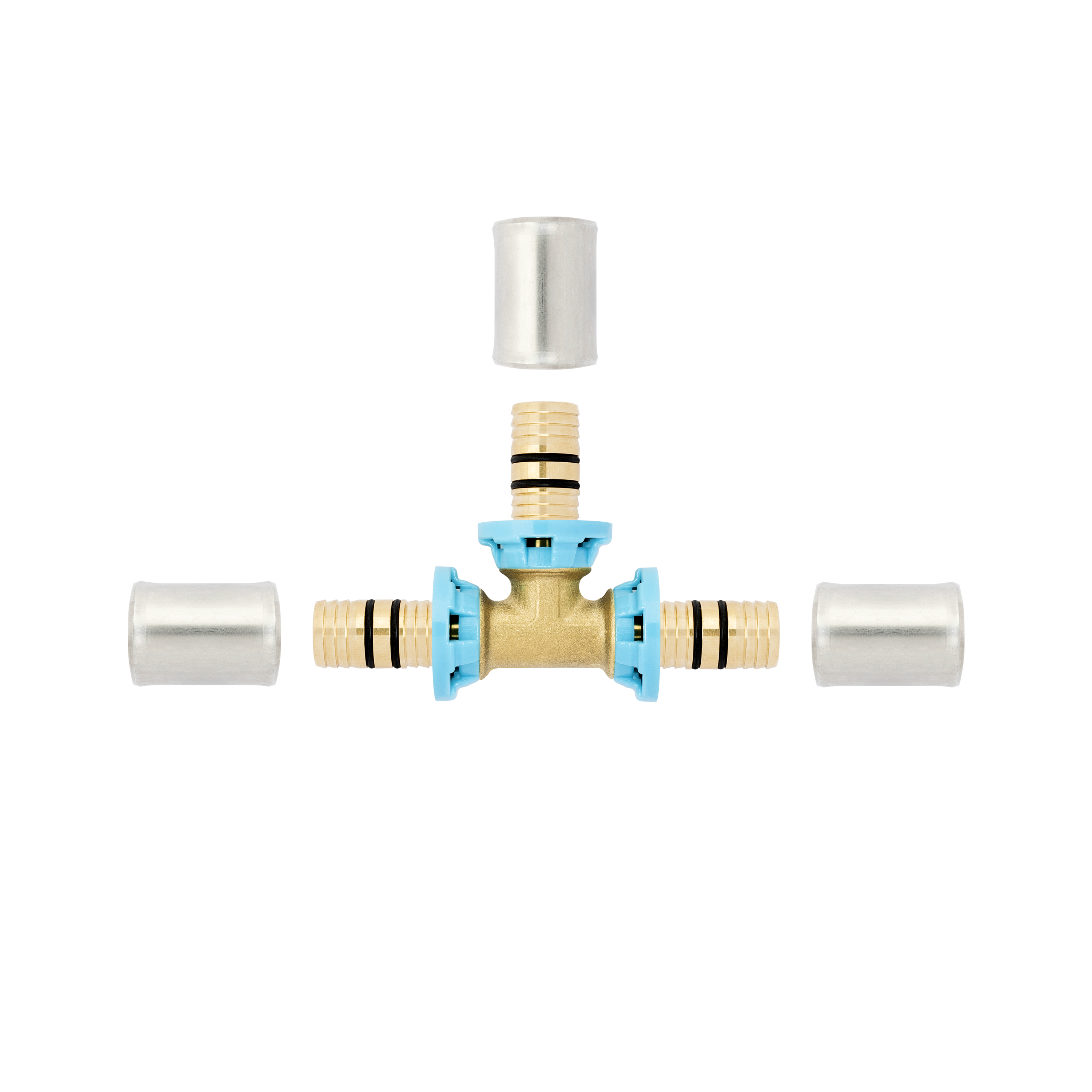 Té pour tuyau multicouche à sertir D.16 mm - 3