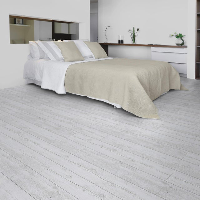 Lame PVC scratch medio GERFLOR Senso rustic white pecan bois blanchi