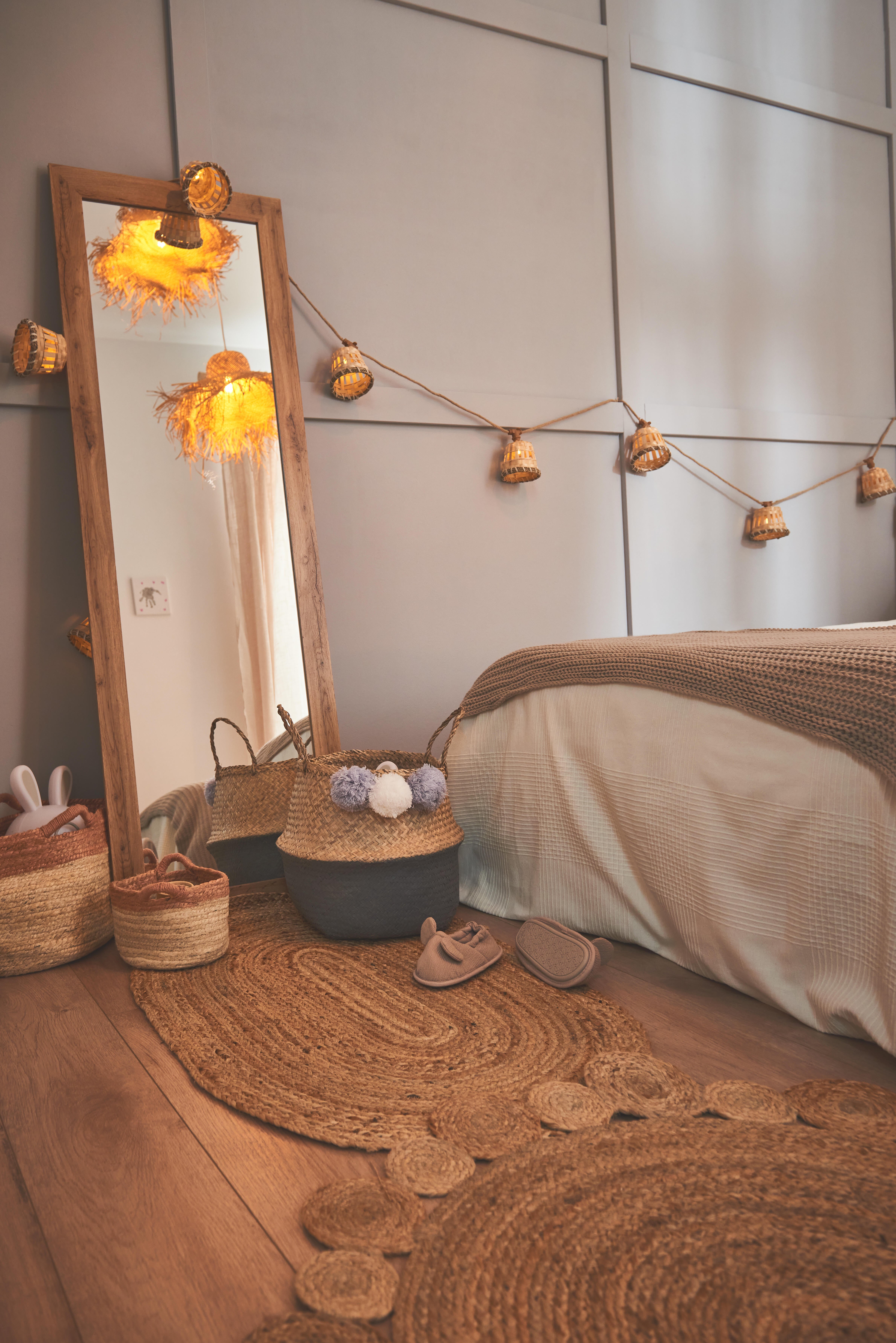 Manta algodón trama rectangular algodón blanco marco overlock y cosido de 150x250 cm - 16