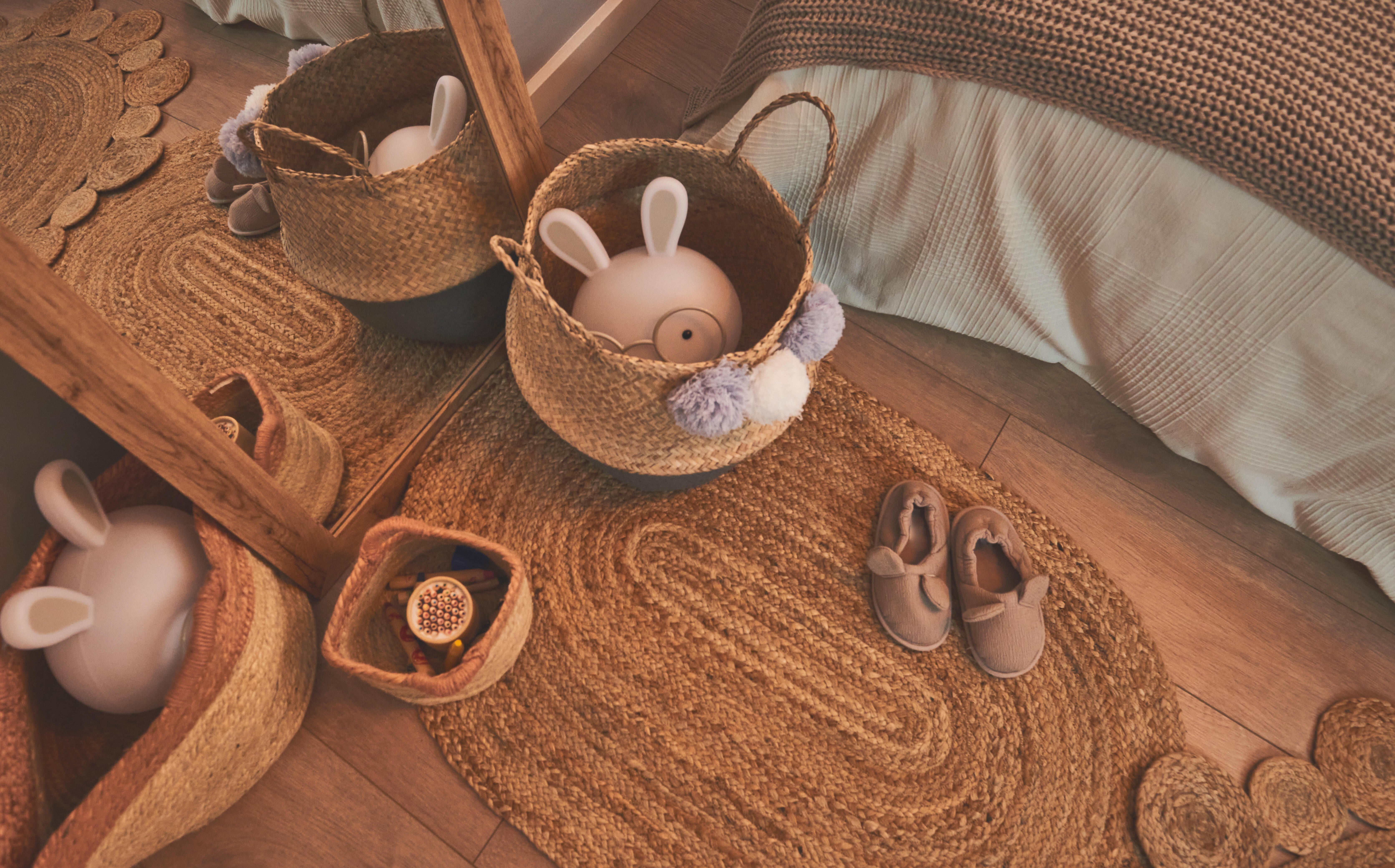 Manta algodón trama rectangular algodón blanco marco overlock y cosido de 150x250 cm - 6