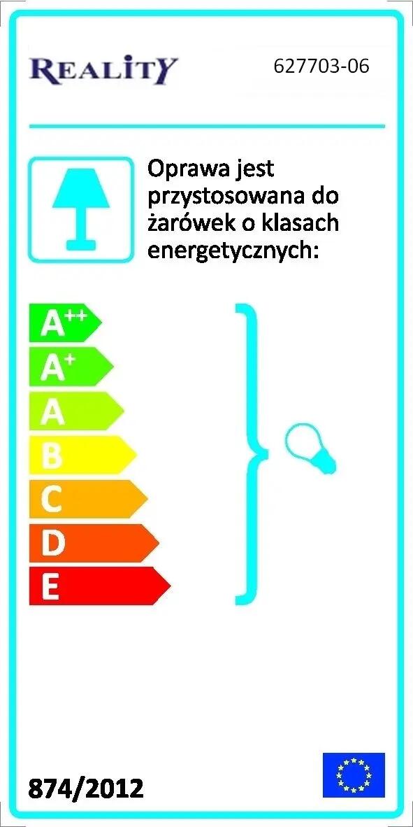 Lampa sufitowa London Crystal srebrna E14 Reality - 5