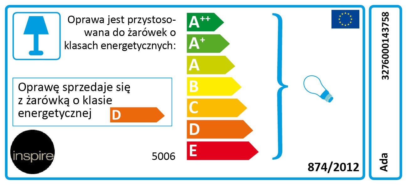 Reflektor ogrodowy ADA IP44 czarny aluminium GU10 INSPIRE - 12