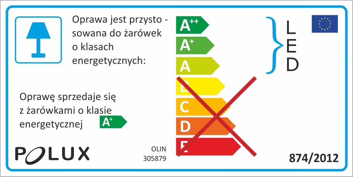 Zestaw opraw stropowych oczek 3 szt. OLIN czarne kwadratowe LED POLUX - 5