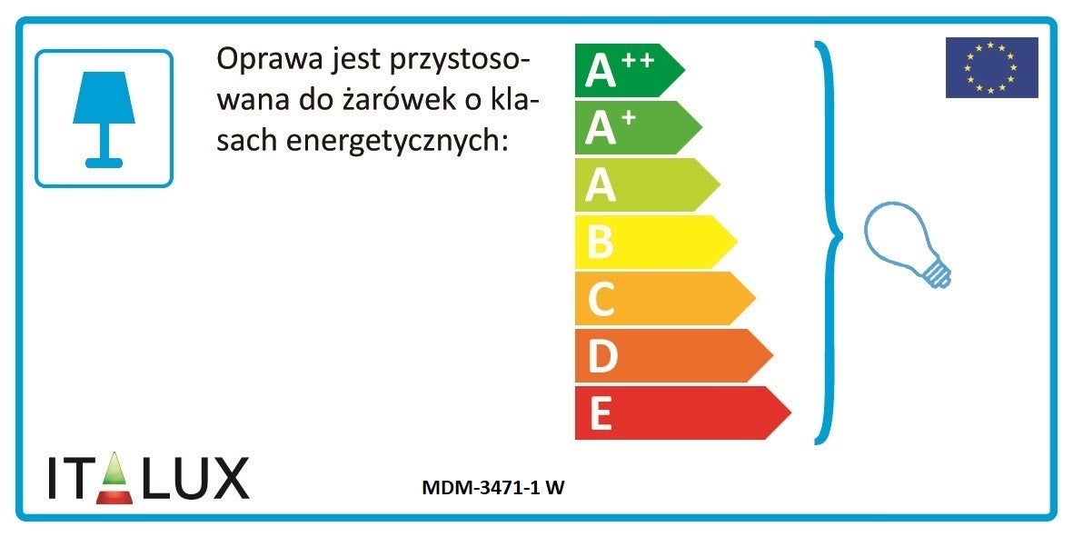Lampa wisząca Harley biała E27 Italux - 7