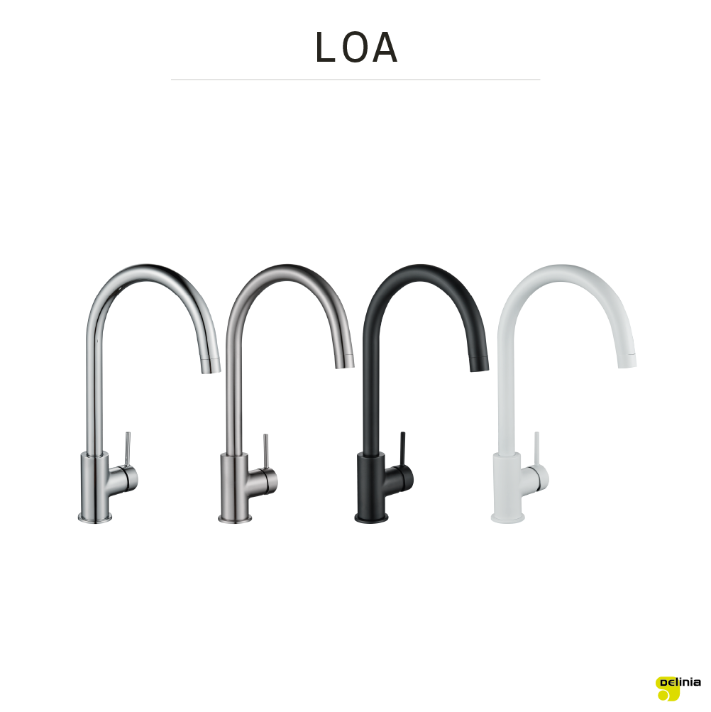 Robinet de cuisine DELINIA Loa Finition Inox - 8