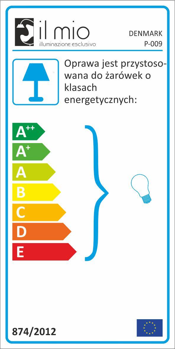 Lampa wisząca Denmark czarna E27 Il Mio - 5