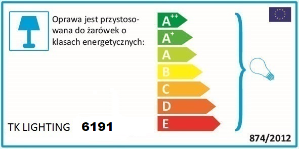 Lampa wisząca Tercio czarna E27 TK Lighting - 6