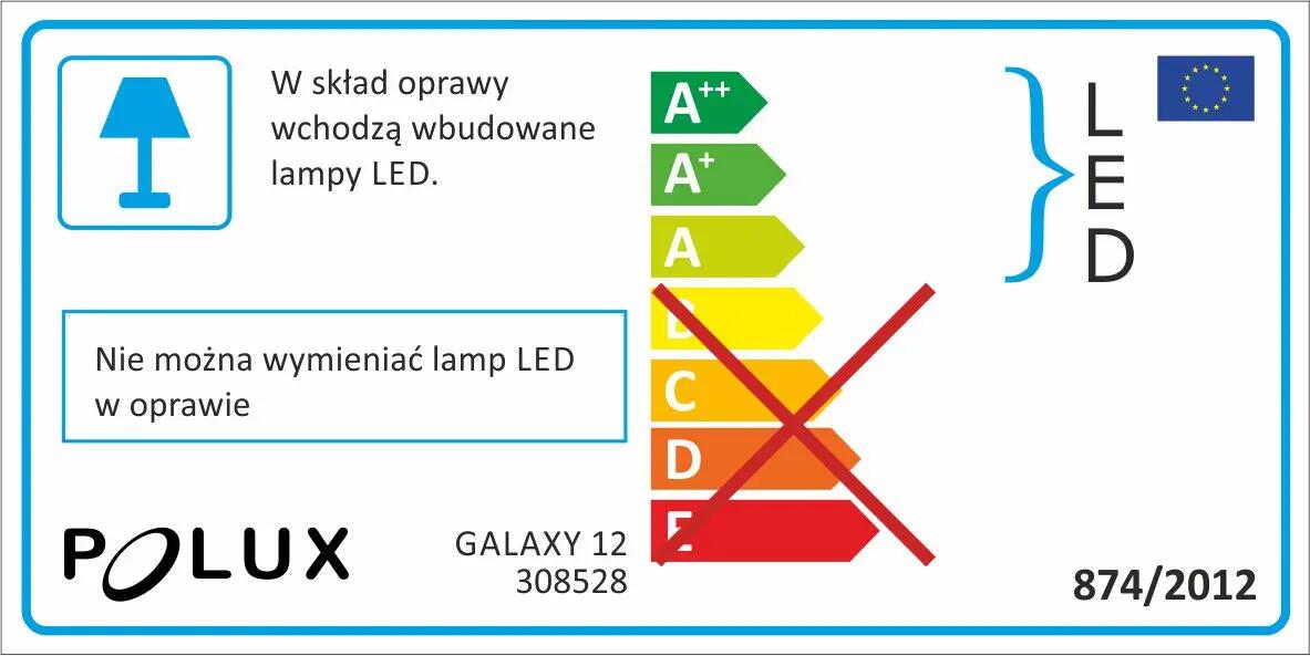 Plafon GALAXY 26,5 cm biały LED POLUX - 5