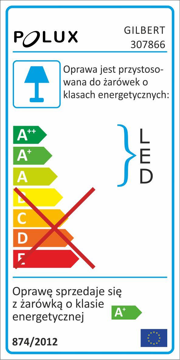 Kinkiet zewnętrzny Gilbert IP44 czarny GU10 Polux - 10
