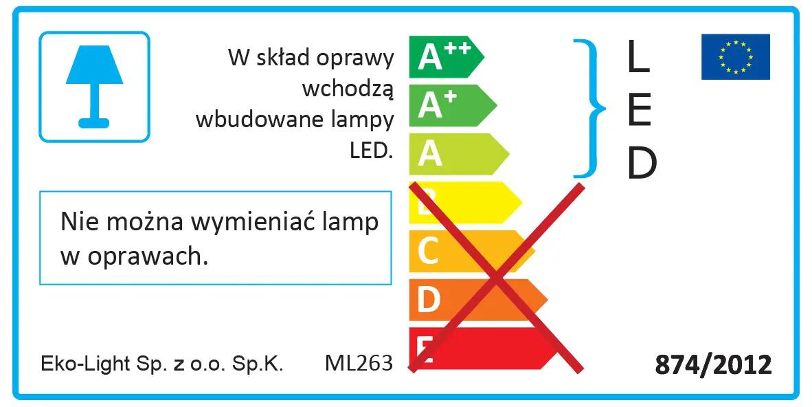 Plafon SIENA z pilotem 55 cm biały LED EKO-LIGHT - 4