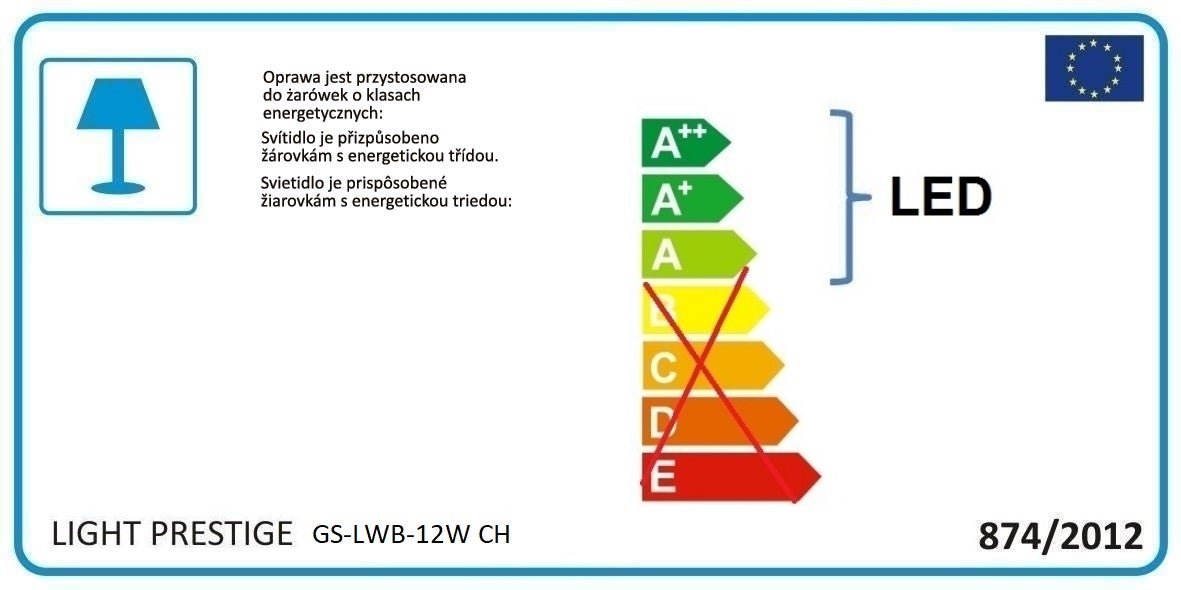 Kinkiet łazienkowy ISLA IP44 40 cm chrom LED LIGHT PRESTIGE - 6