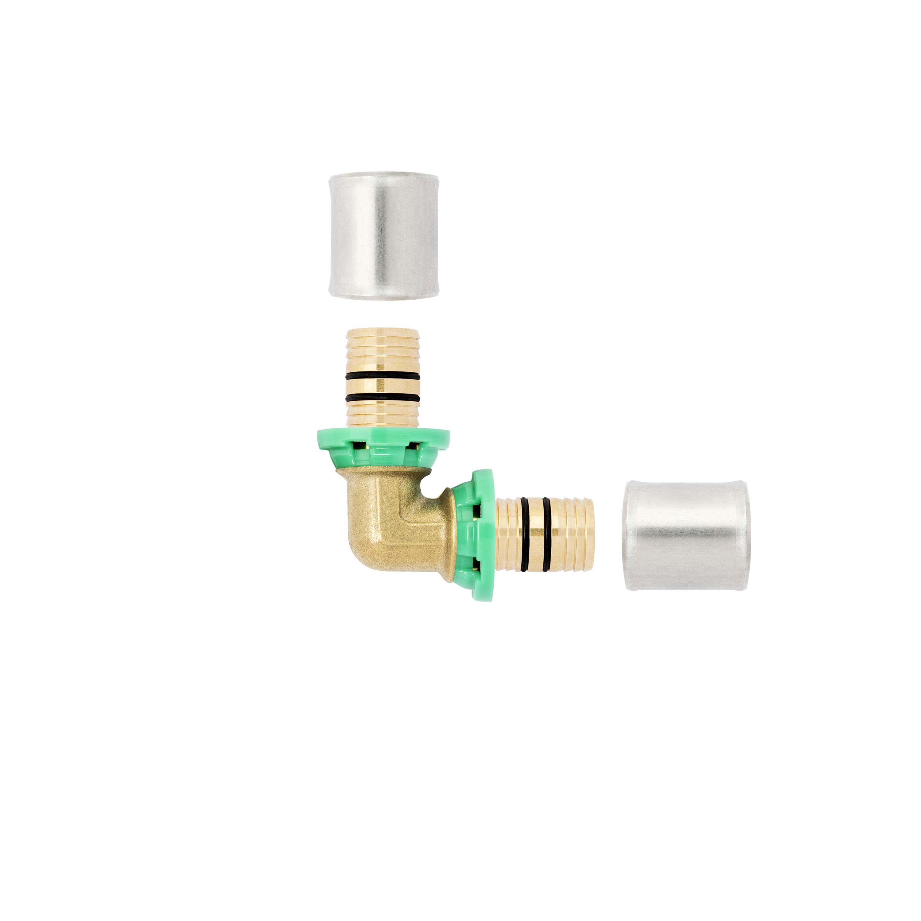 Lot de 10 Coudes pour tuyau multicouche à sertir D.20 mm, EQUATION - 3