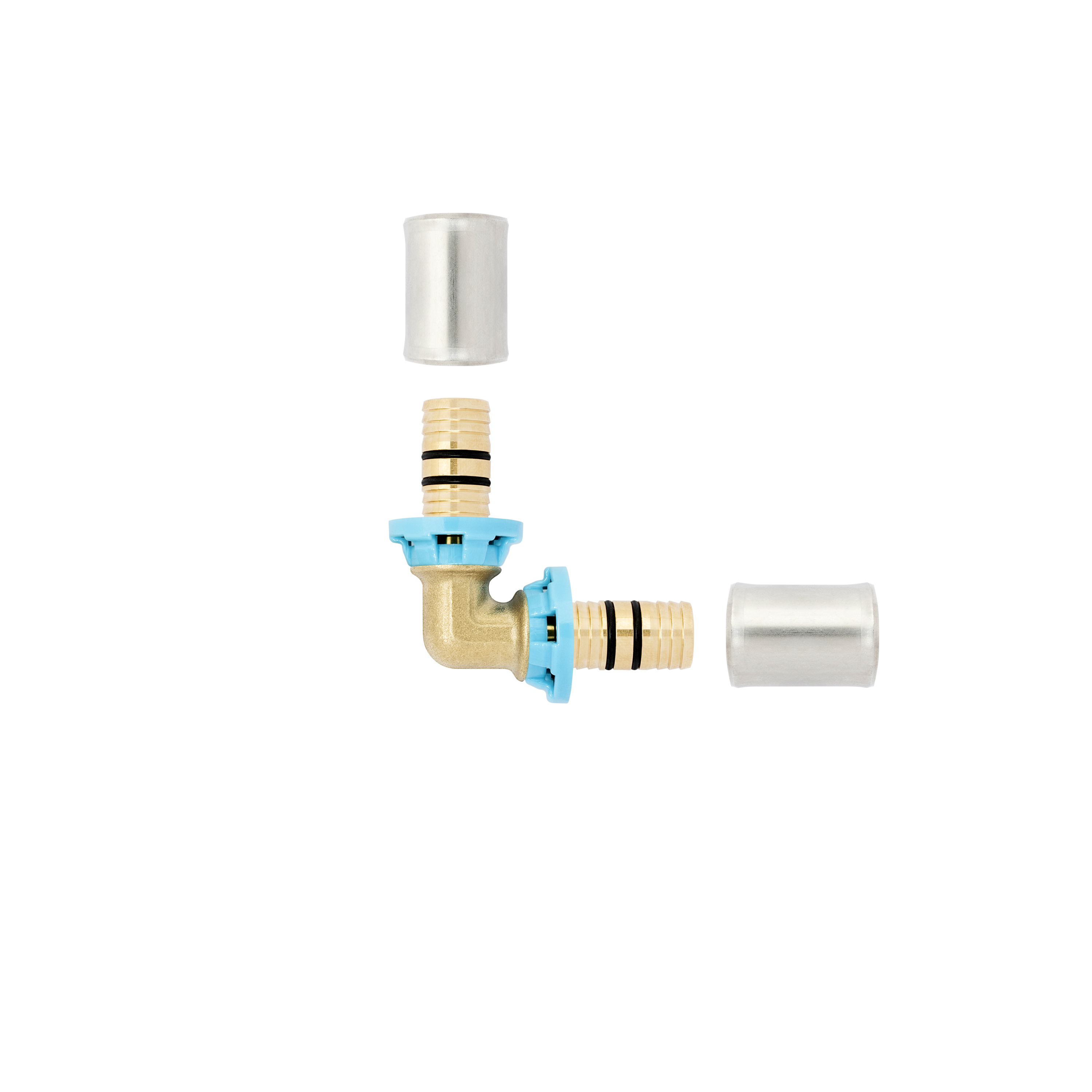 Lot de 10 Coudes pour tuyau multicouche à sertir D.16 mm, EQUATION - 3