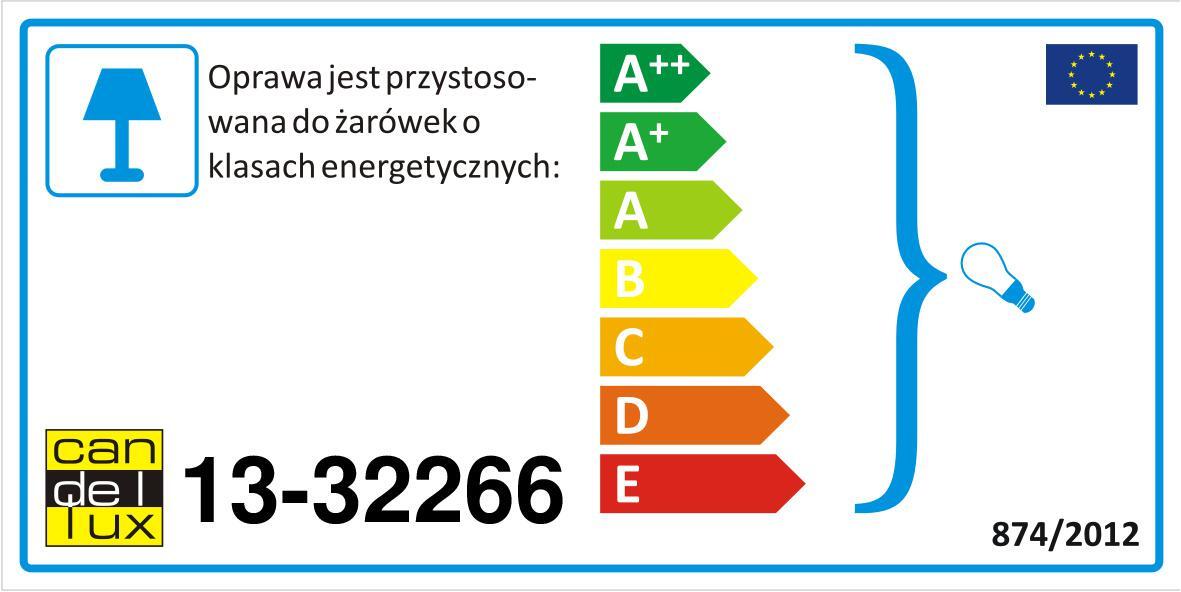 Plafon 1030 30 cm brązowo-biały E27 Candellux - 9